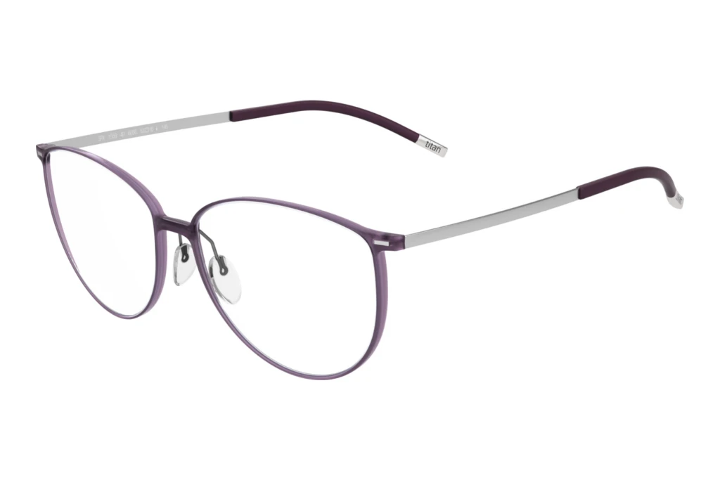 Silhouette 1558 6051 Blackberry / Silver Silhouette 1558 6051 Blackberry / Silver