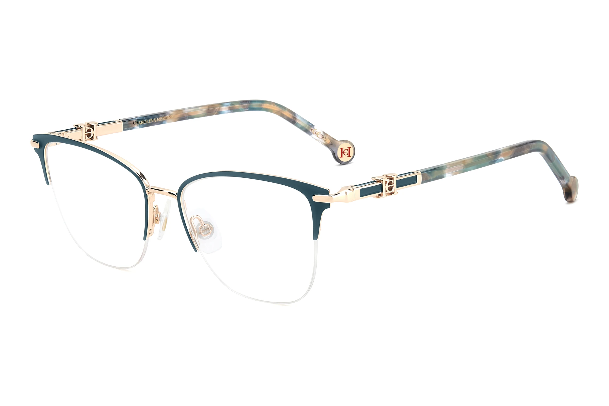 Carolina Herrera HER 0384 OGA GOLD TEAL Carolina Herrera HER 0384 OGA GOLD TEAL