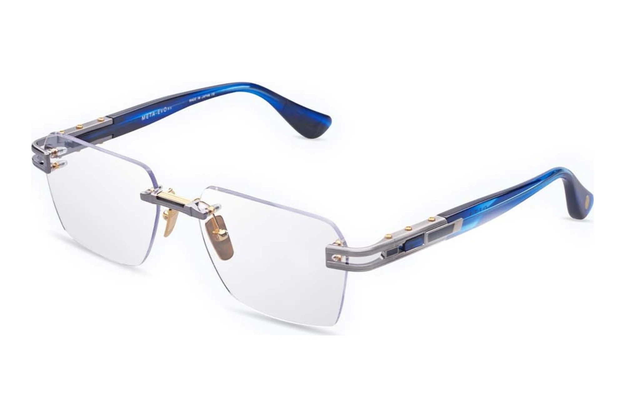 DITA DTX-154 02A ANTIQUE SILVER BLUE SWIRL DITA DTX-154 02A ANTIQUE SILVER BLUE SWIRL