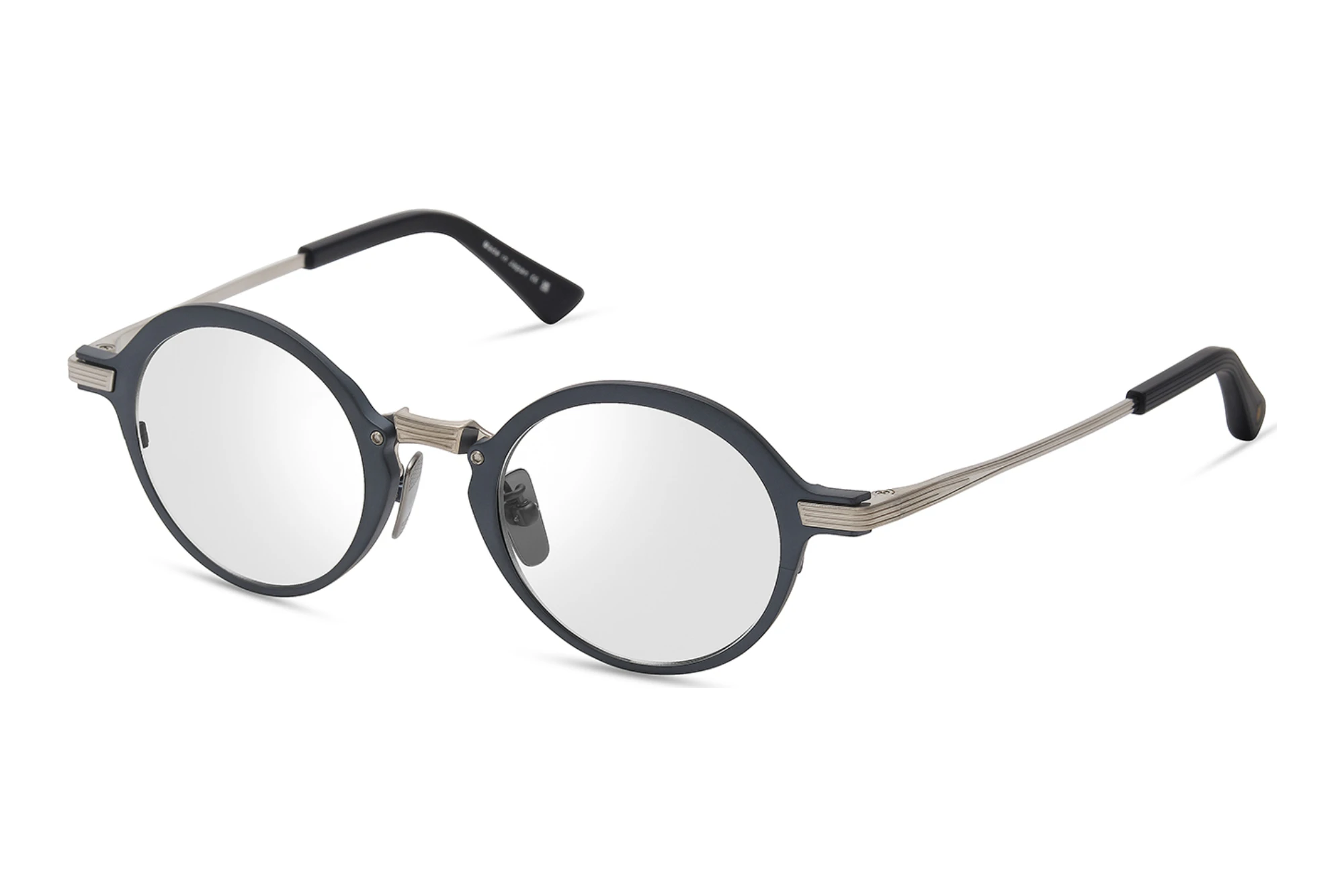 DITA DTX-185 04A MATTE DARK NAVY - BRUSHED SILVER DITA DTX-185 04A MATTE DARK NAVY - BRUSHED SILVER