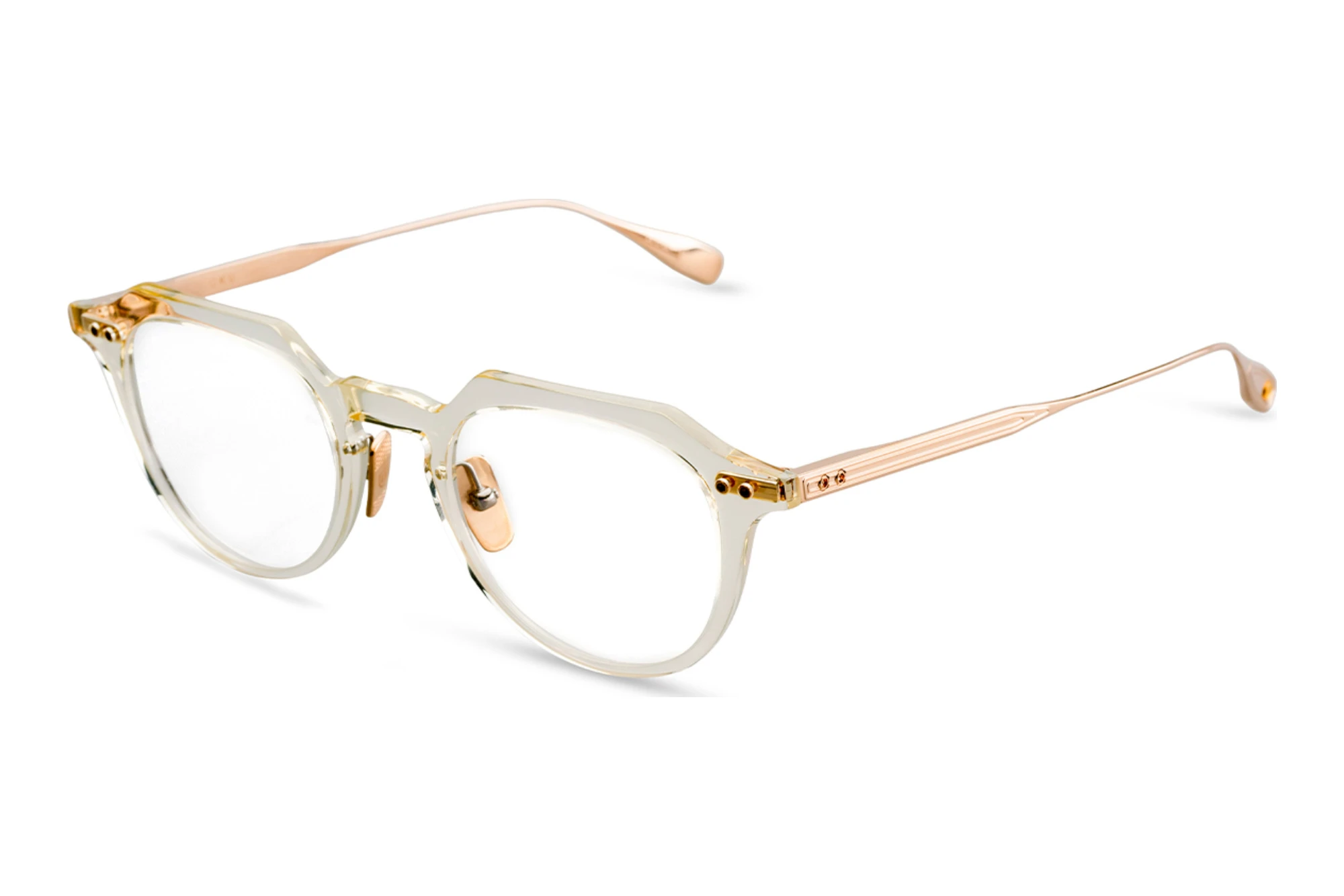 DITA DTX-419 03A VINTAGE CLEAR - WHITE GOLD DITA DTX-419 03A VINTAGE CLEAR - WHITE GOLD