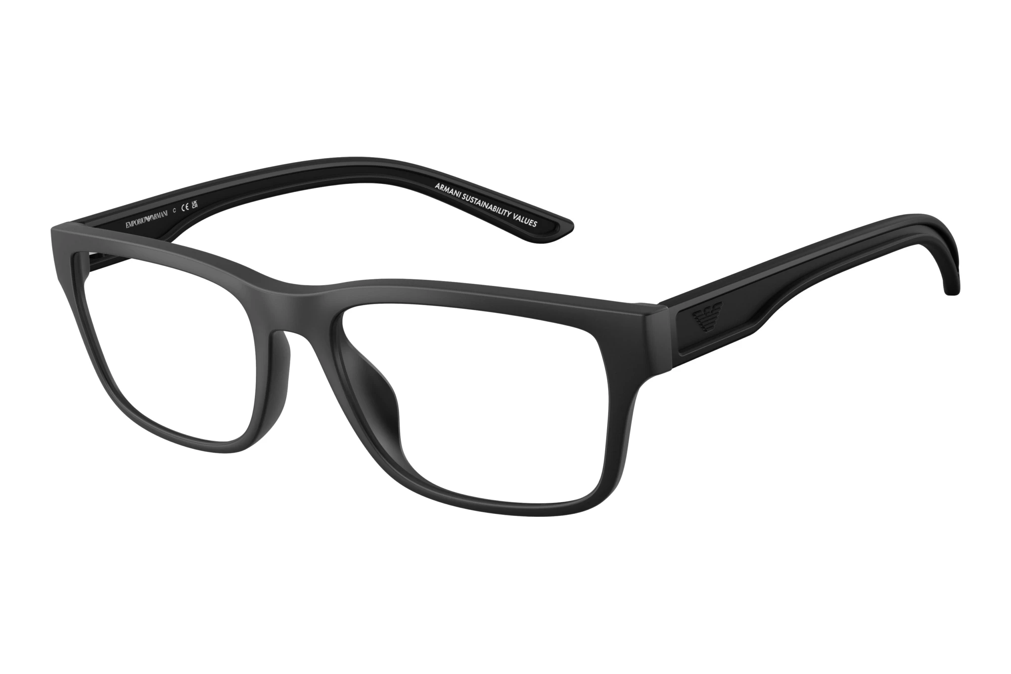 Emporio Armani EA3276U 5001 Rubberized Matte Black Emporio Armani EA3276U 5001 Rubberized Matte Black