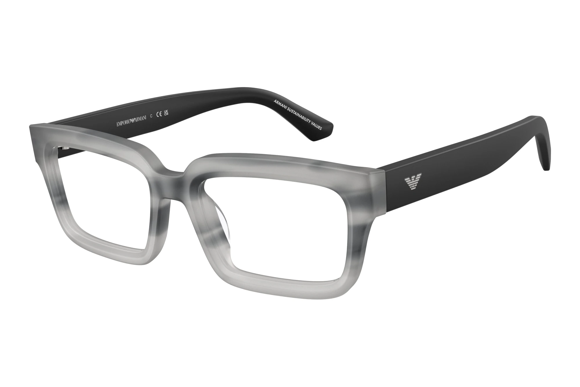 Emporio Armani EA3277U 6367 Striped Havana Grey Emporio Armani EA3277U 6367 Striped Havana Grey