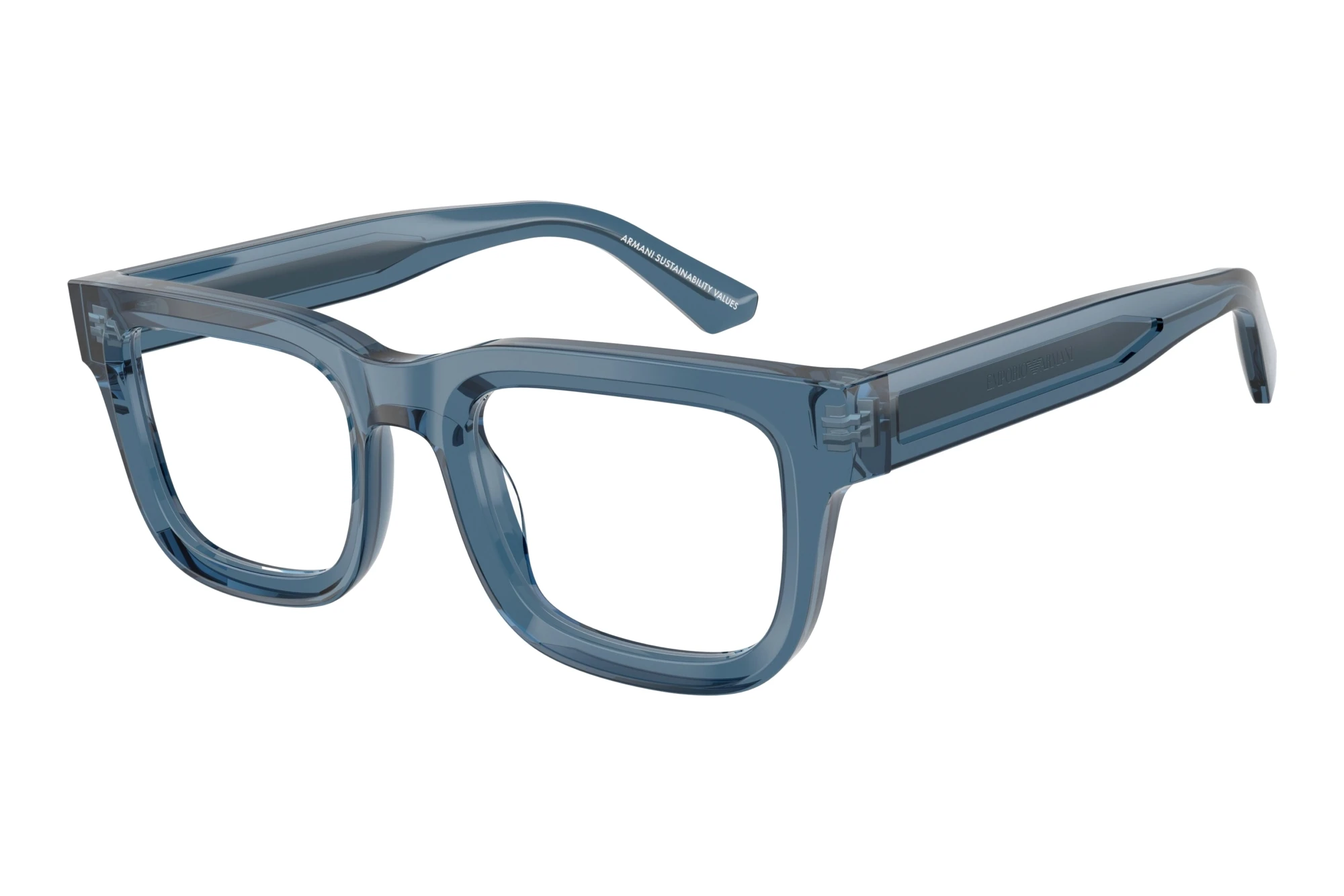 Emporio Armani EA3279 6362 Shiny Transparent Blue Emporio Armani EA3279 6362 Shiny Transparent Blue