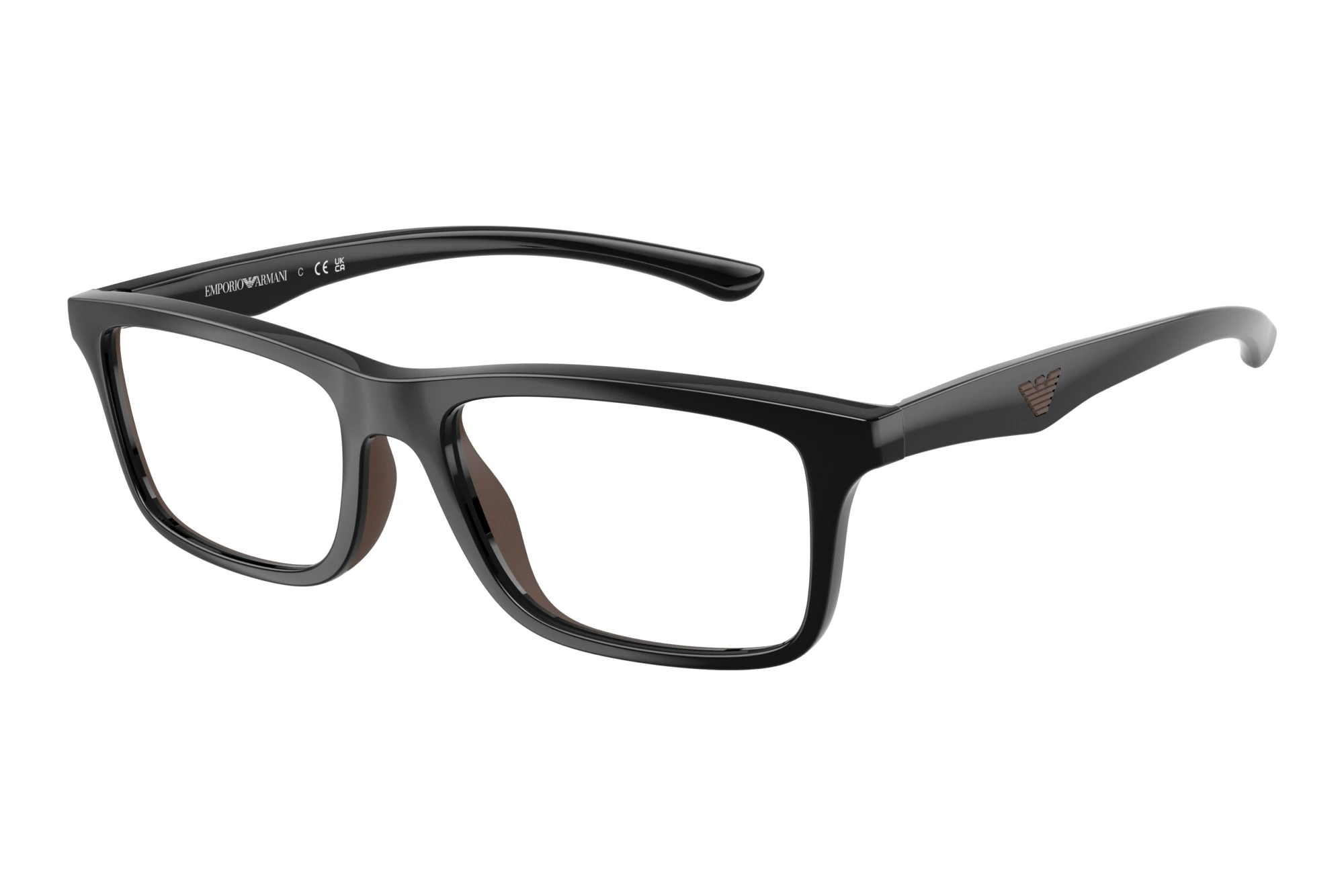 Emporio Armani EA3285U 5017 Shiny Black/Brown Rubber Emporio Armani EA3285U 5017 Shiny Black/Brown Rubber