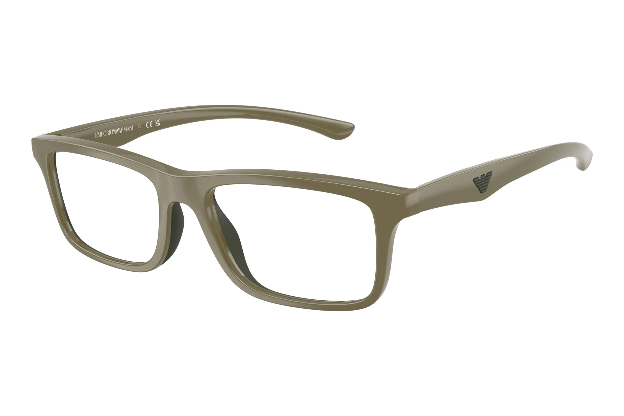 Emporio Armani EA3285U 5437 Shiny Light Brown/Brown Rubber Emporio Armani EA3285U 5437 Shiny Light Brown/Brown Rubber