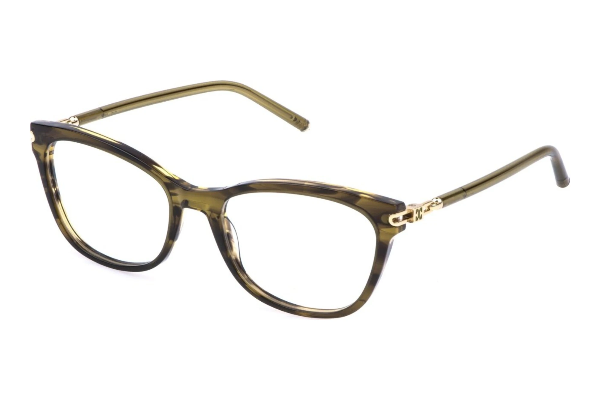 Escada VESF83 0GG6 STRIPED BROWN+GREEN Escada VESF83 0GG6 STRIPED BROWN+GREEN