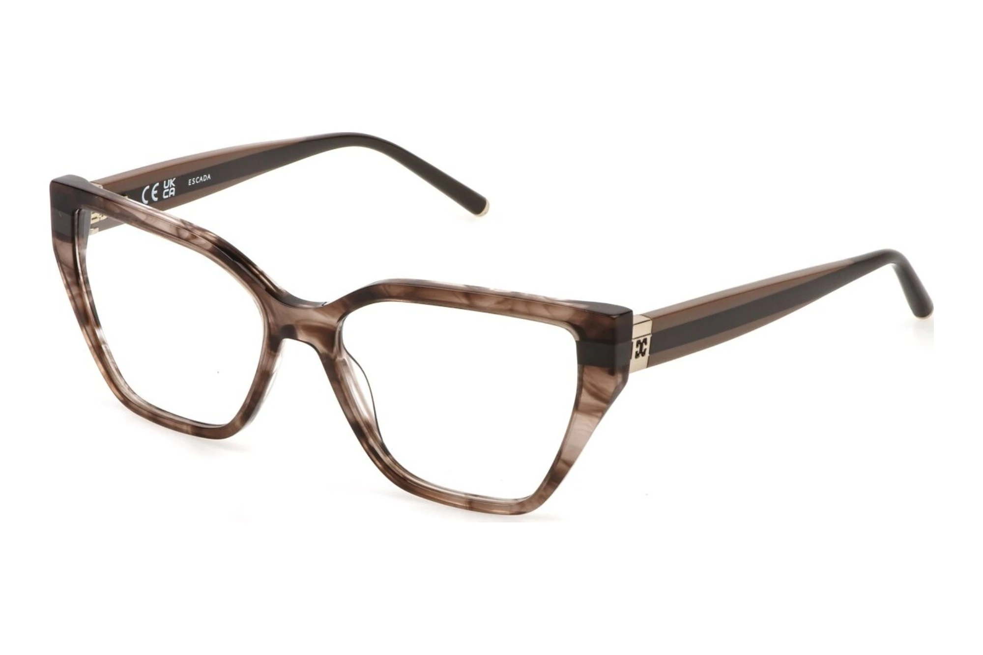 Escada VESG48V 0836 SHINY STRIPED BROWN Escada VESG48V 0836 SHINY STRIPED BROWN