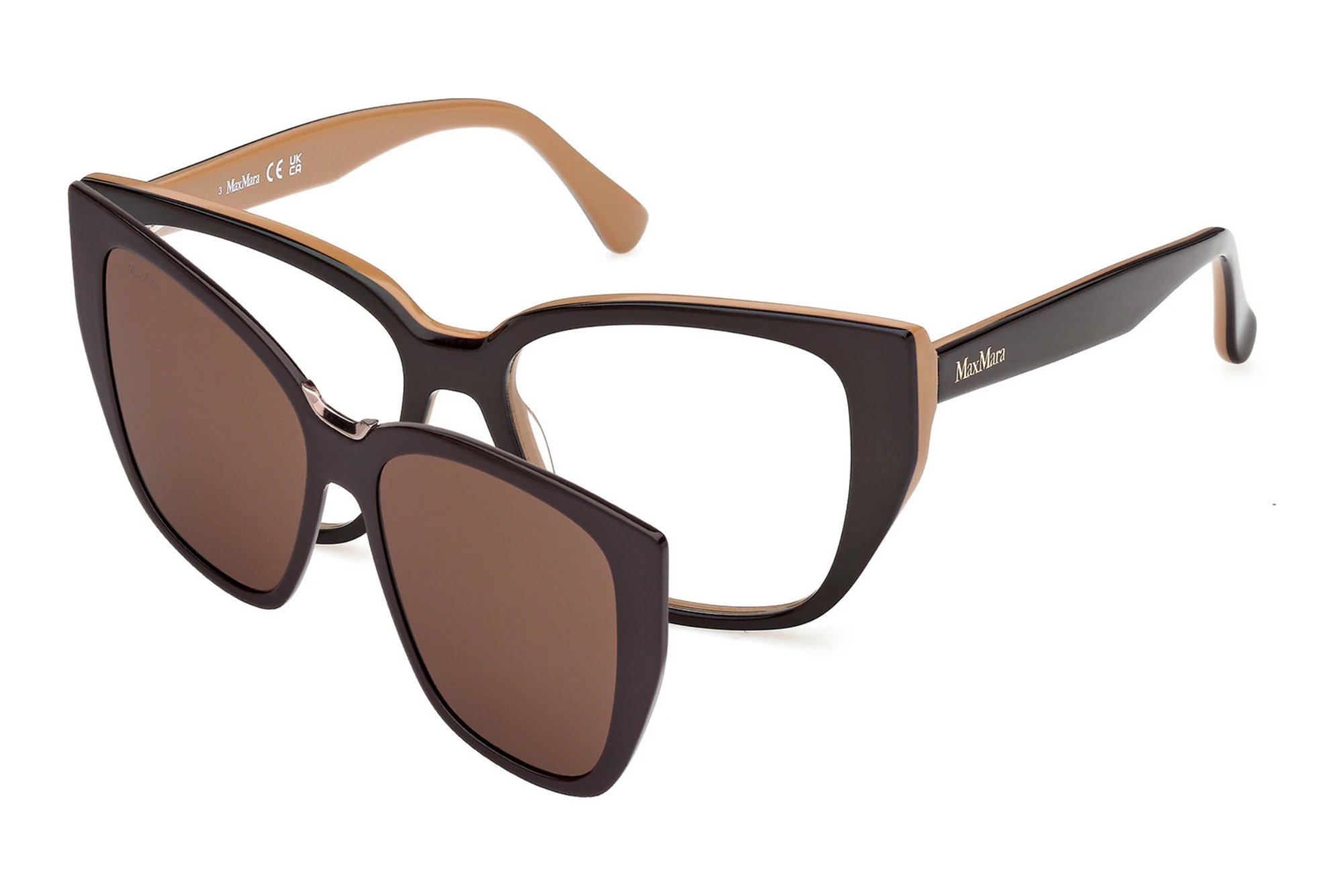 Max Mara MM5212 050 Hellbraun /Einfarbig Max Mara MM5212 050 Hellbraun /Einfarbig