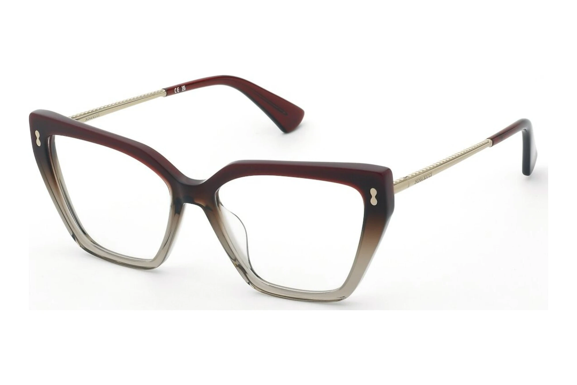 Nina Ricci VNR455 0AH7 SHINY BORDEAUX GRAD.BROWN Nina Ricci VNR455 0AH7 SHINY BORDEAUX GRAD.BROWN