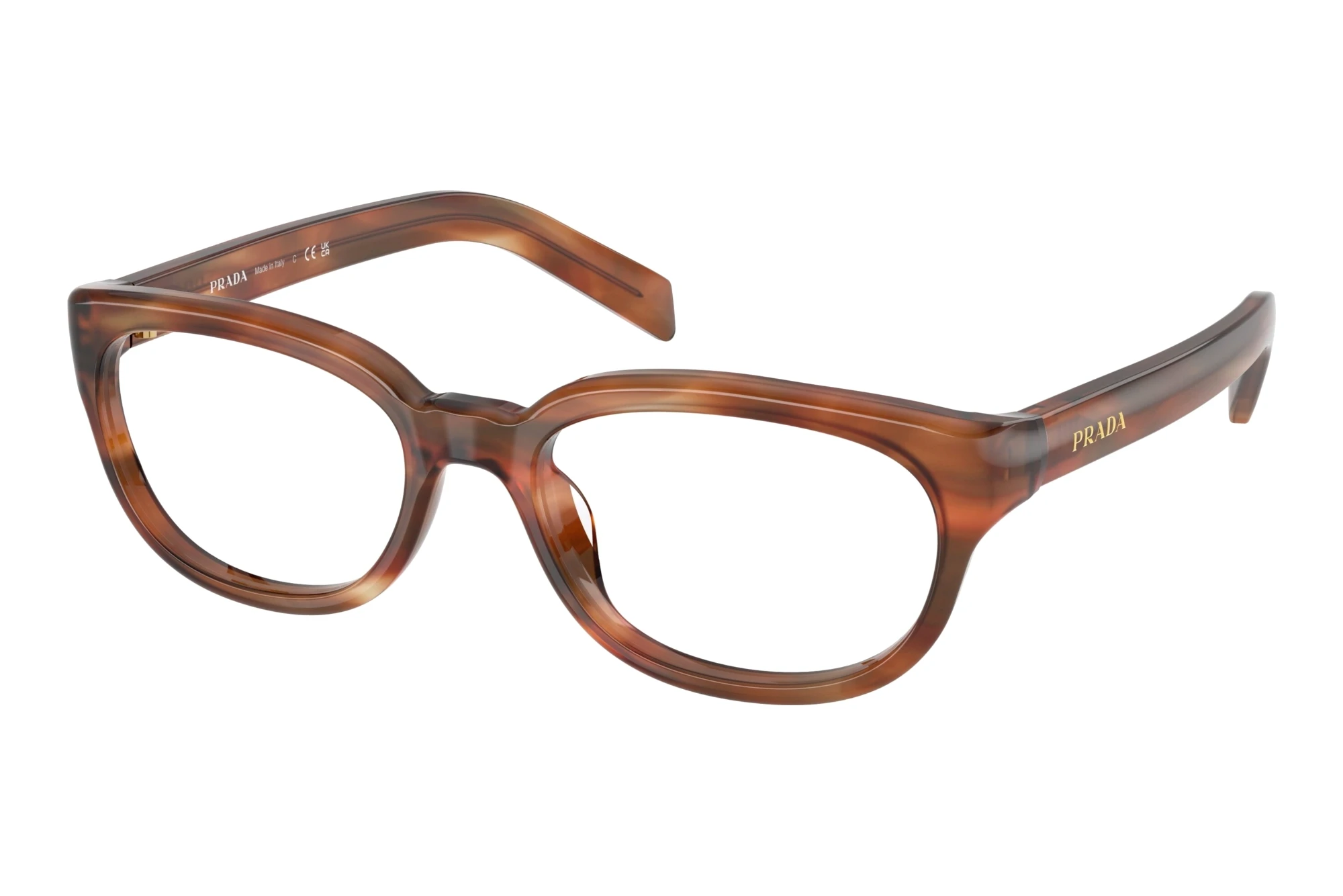 Prada PR D03VU 24G1O1 Striped Havana Prada PR D03VU 24G1O1 Striped Havana
