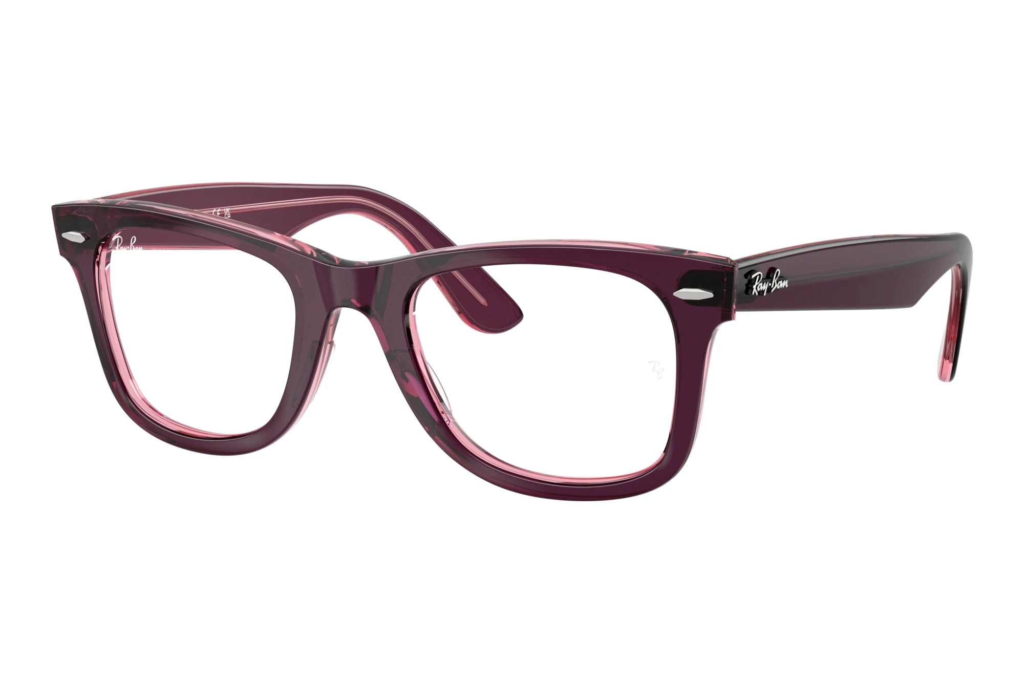 Ray-Ban RX4340V 8364 Violet On Transparent Pink Ray-Ban RX4340V 8364 Violet On Transparent Pink