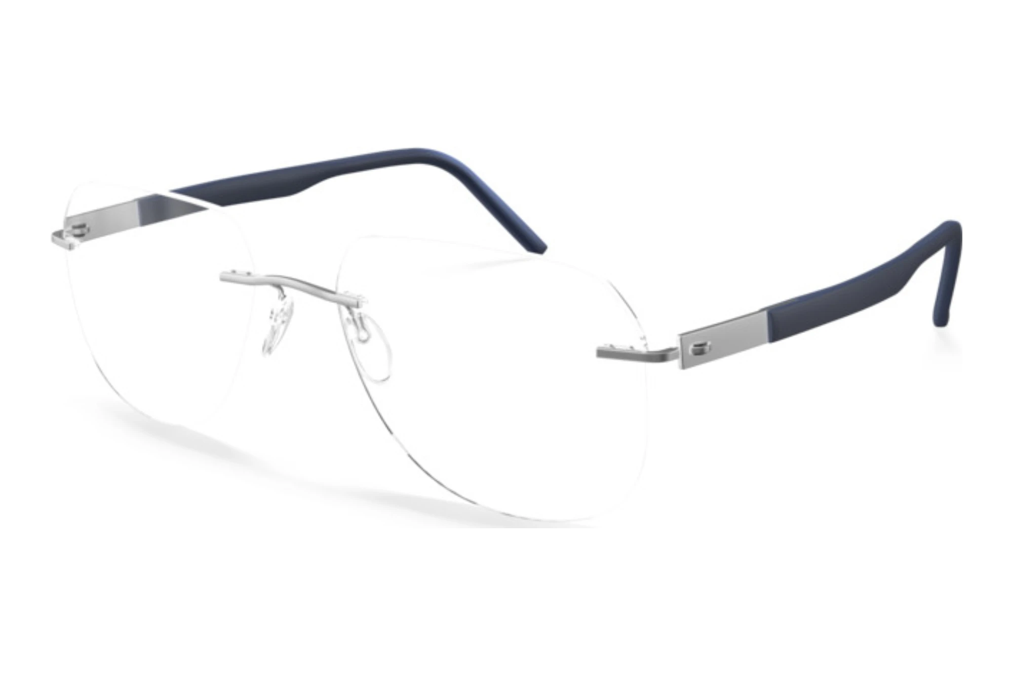 Silhouette 5535-IK 7001 Rhodium / Navy Blue Silhouette 5535-IK 7001 Rhodium / Navy Blue