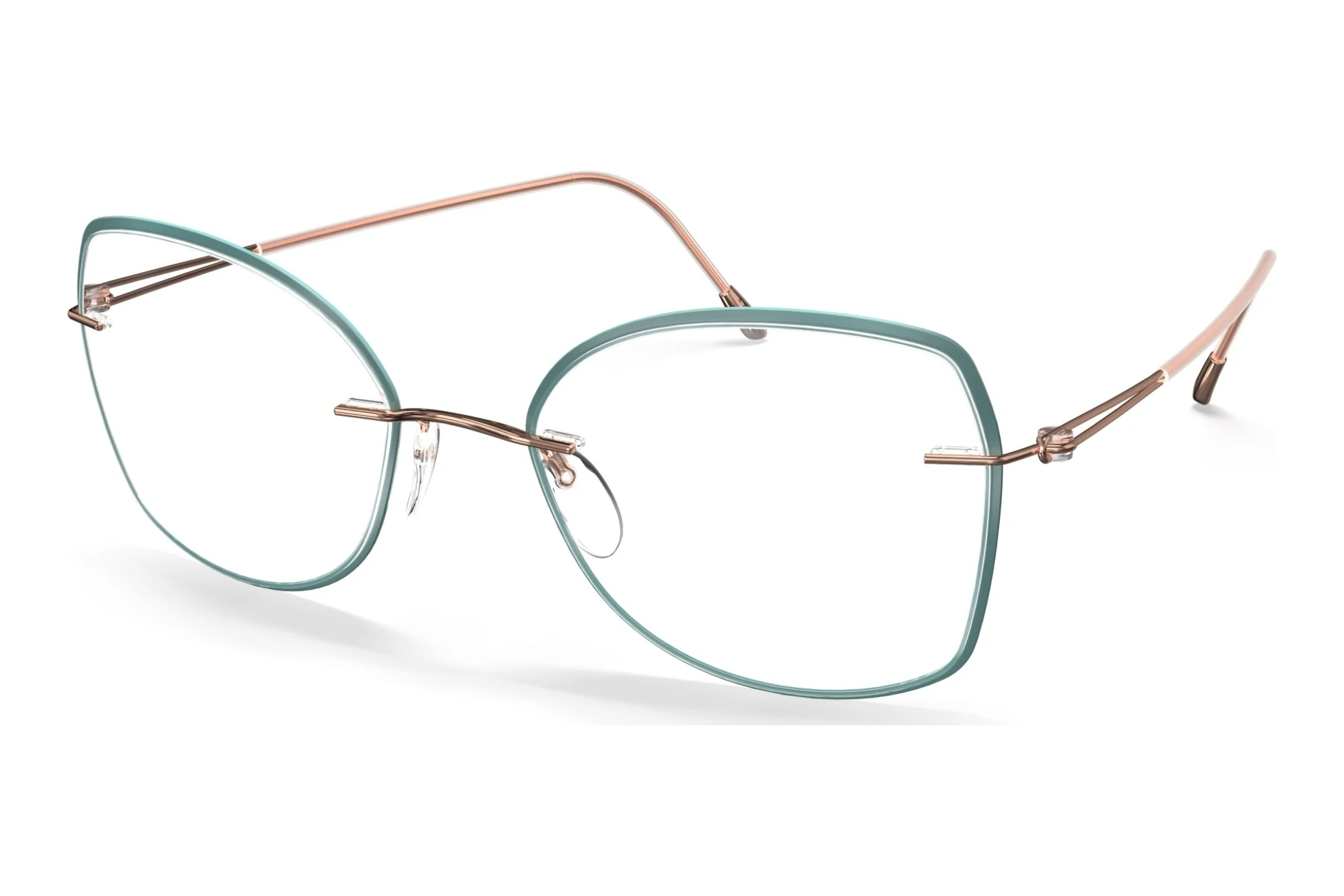 Silhouette 5566-JD 3530 Rose Gold / Teal Silhouette 5566-JD 3530 Rose Gold / Teal