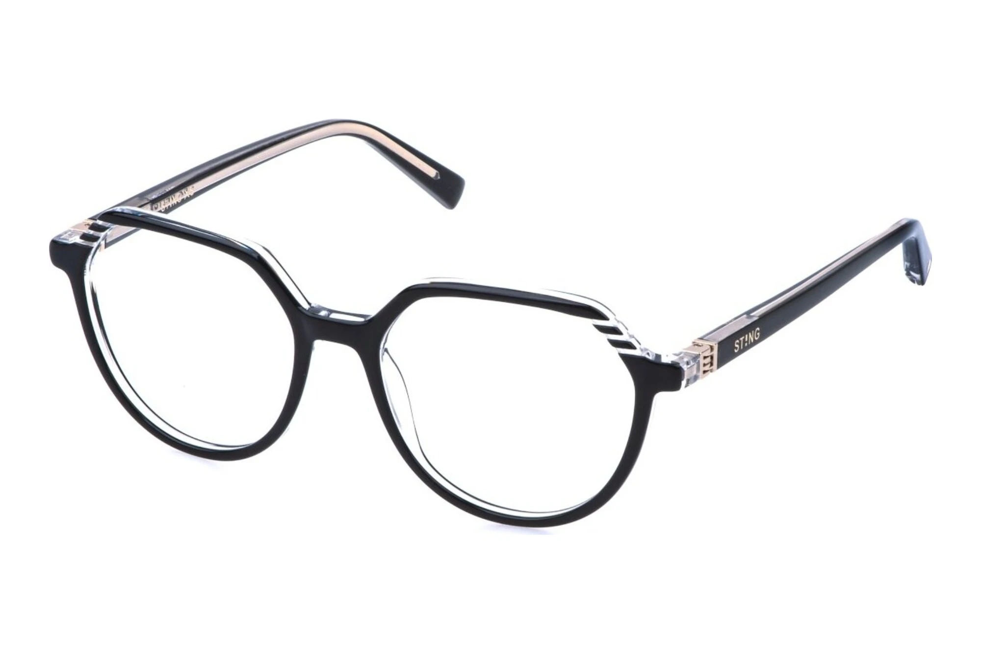 Sting VSJ761 09W1 SHINY BLACK TOP+CRYSTAL Sting VSJ761 09W1 SHINY BLACK TOP+CRYSTAL
