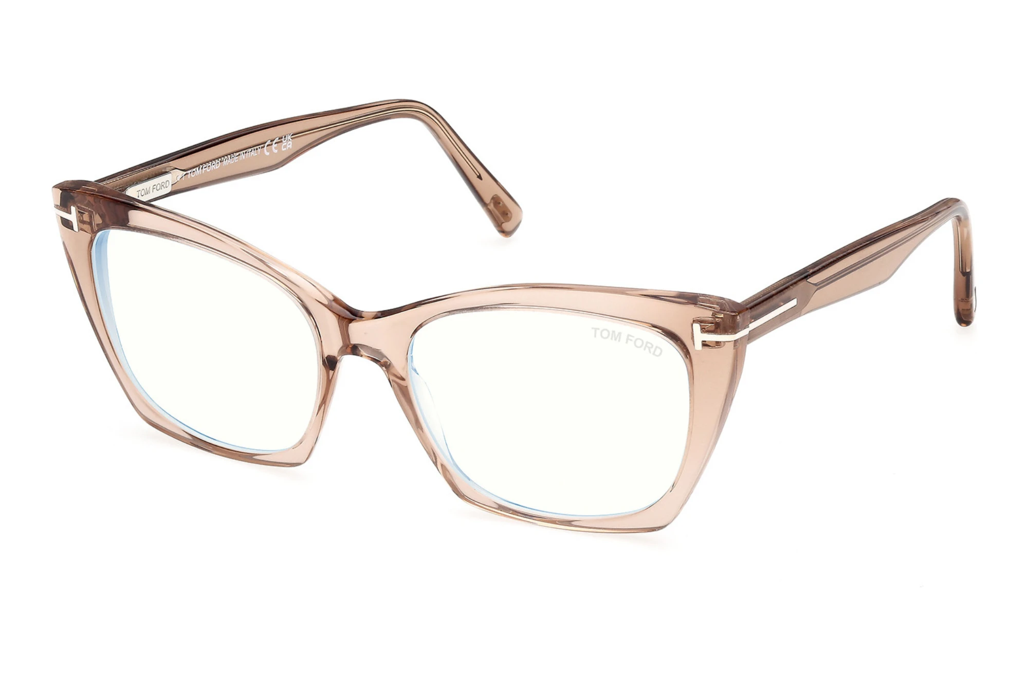 Tom Ford FT5709-B 045 Glänzend Hellbraun Tom Ford FT5709-B 045 Glänzend Hellbraun