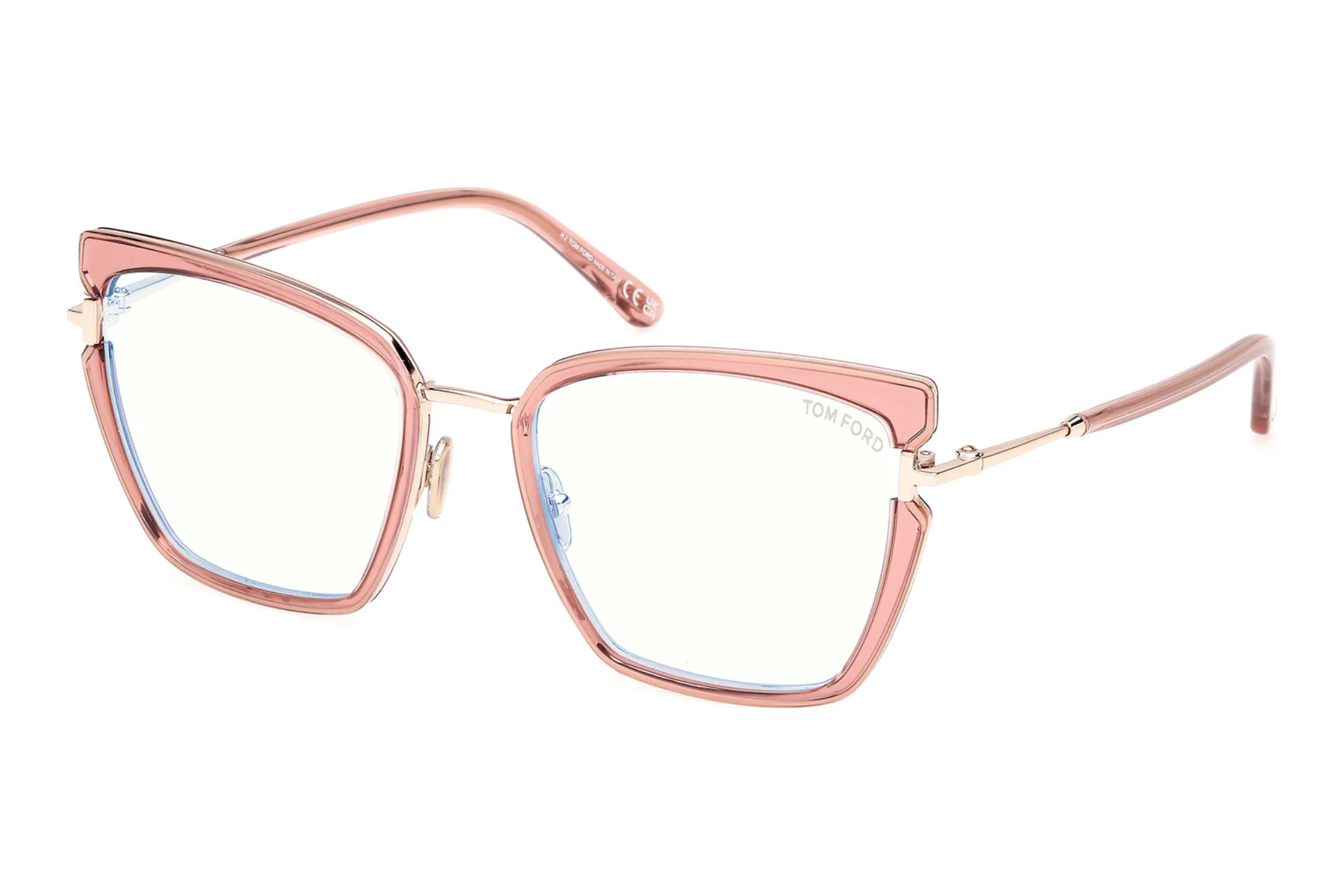 Tom Ford FT5984-B 072 Glänzend Hell Pink Tom Ford FT5984-B 072 Glänzend Hell Pink