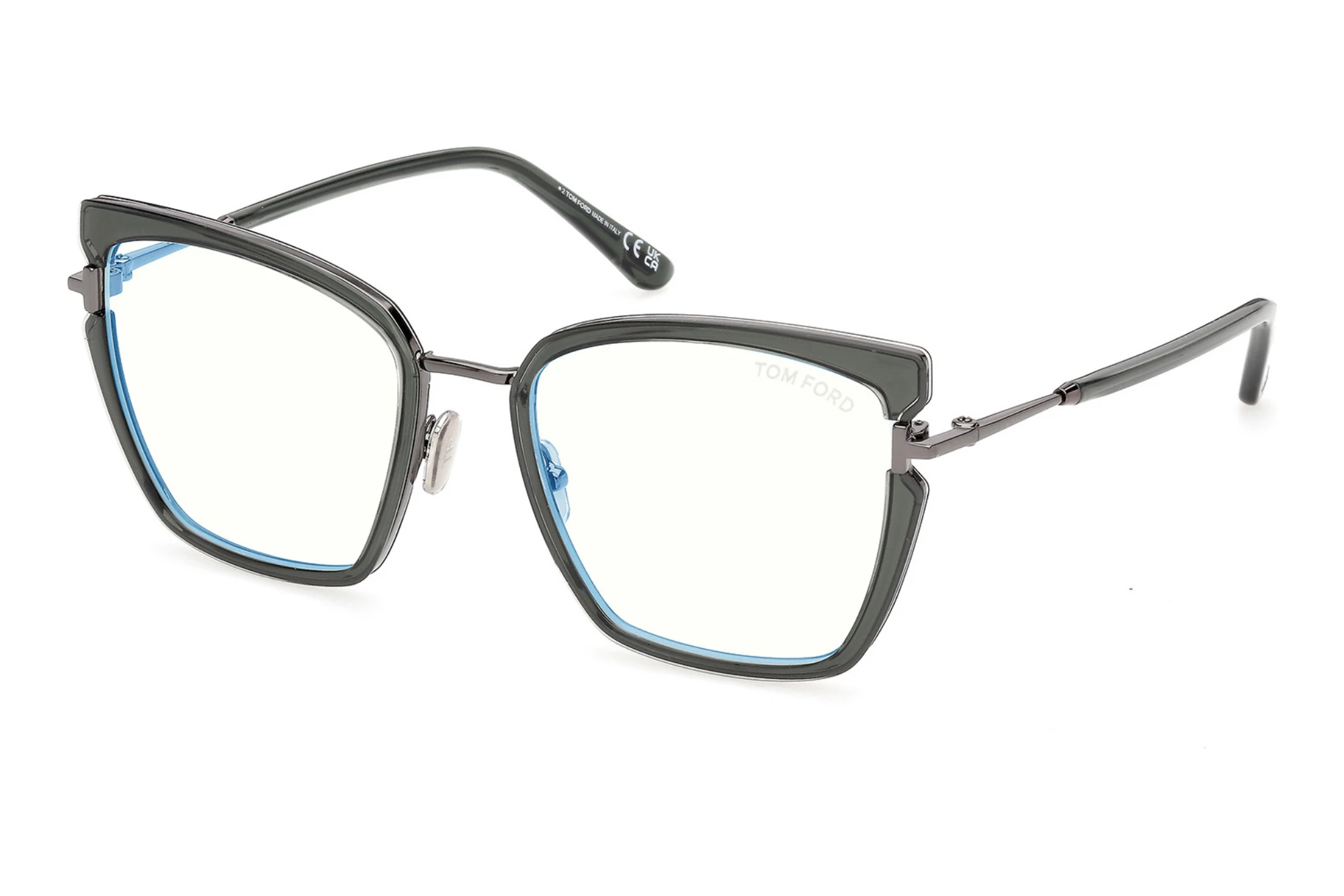 Tom Ford FT5984-B 096 Glänzend Dunkelgrün Tom Ford FT5984-B 096 Glänzend Dunkelgrün