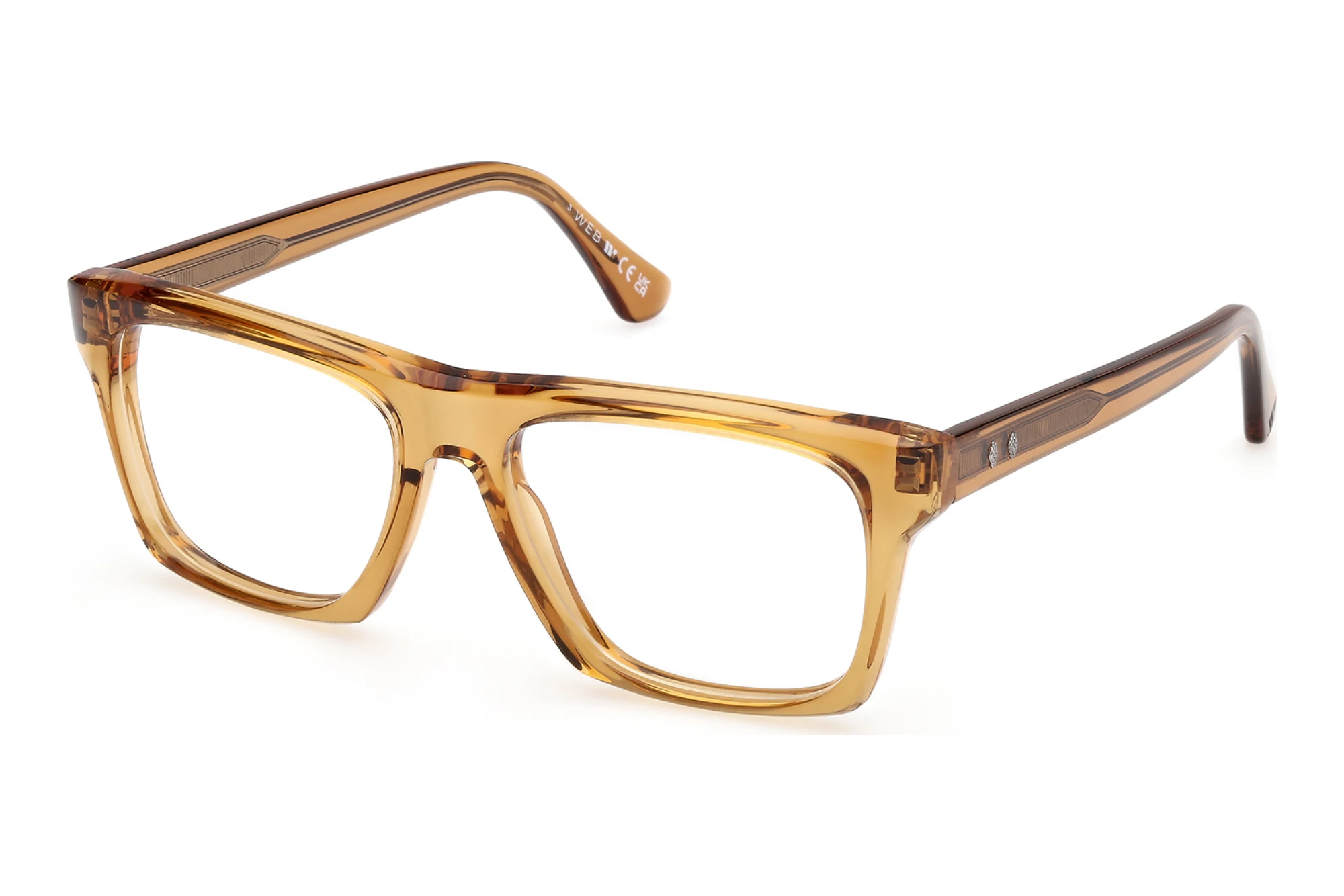Web Eyewear WE5450 039 Glänzend Hell Gelb Web Eyewear WE5450 039 Glänzend Hell Gelb