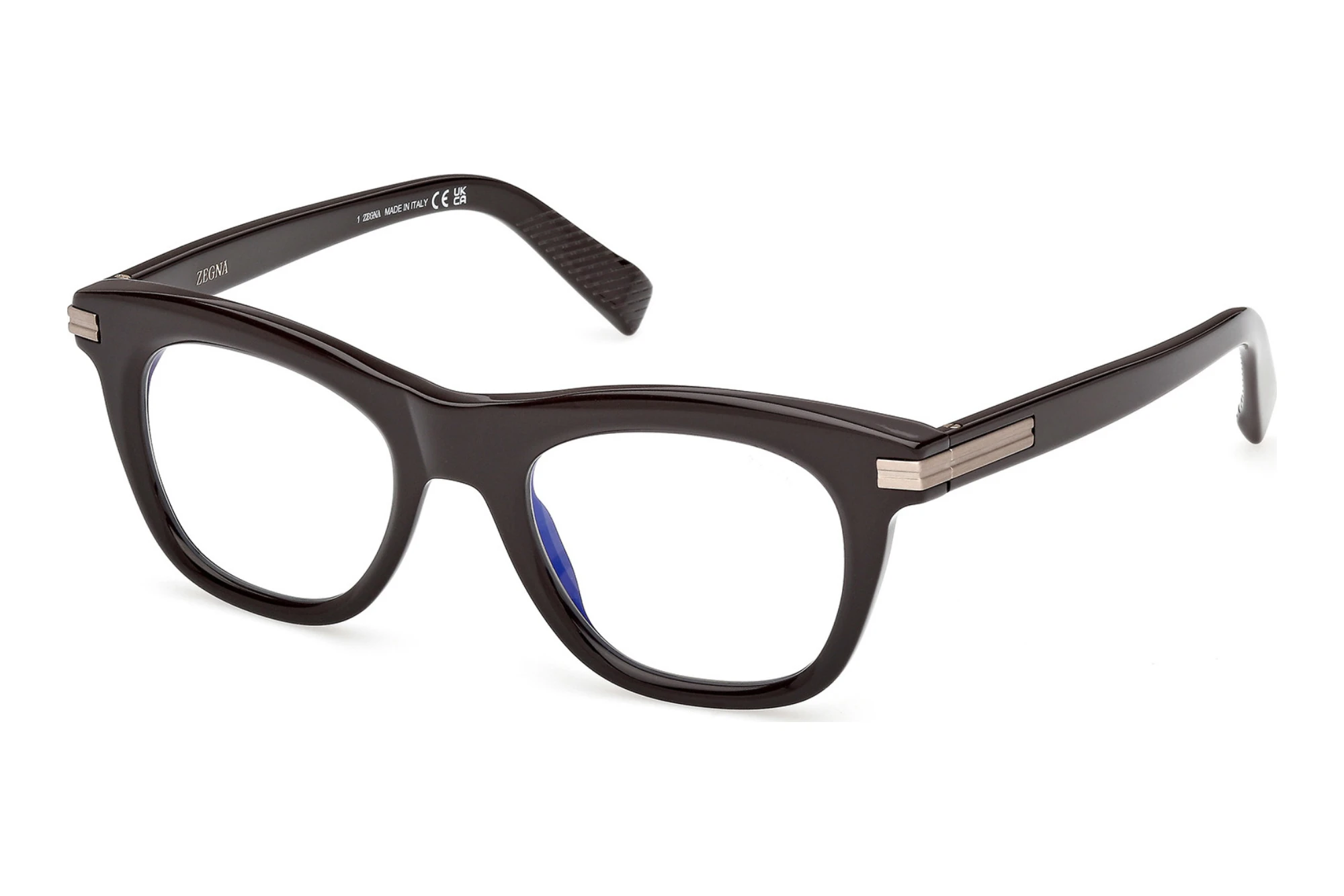 Zegna EZ5326-B 048 Glänzend Dunkelbraun Zegna EZ5326-B 048 Glänzend Dunkelbraun