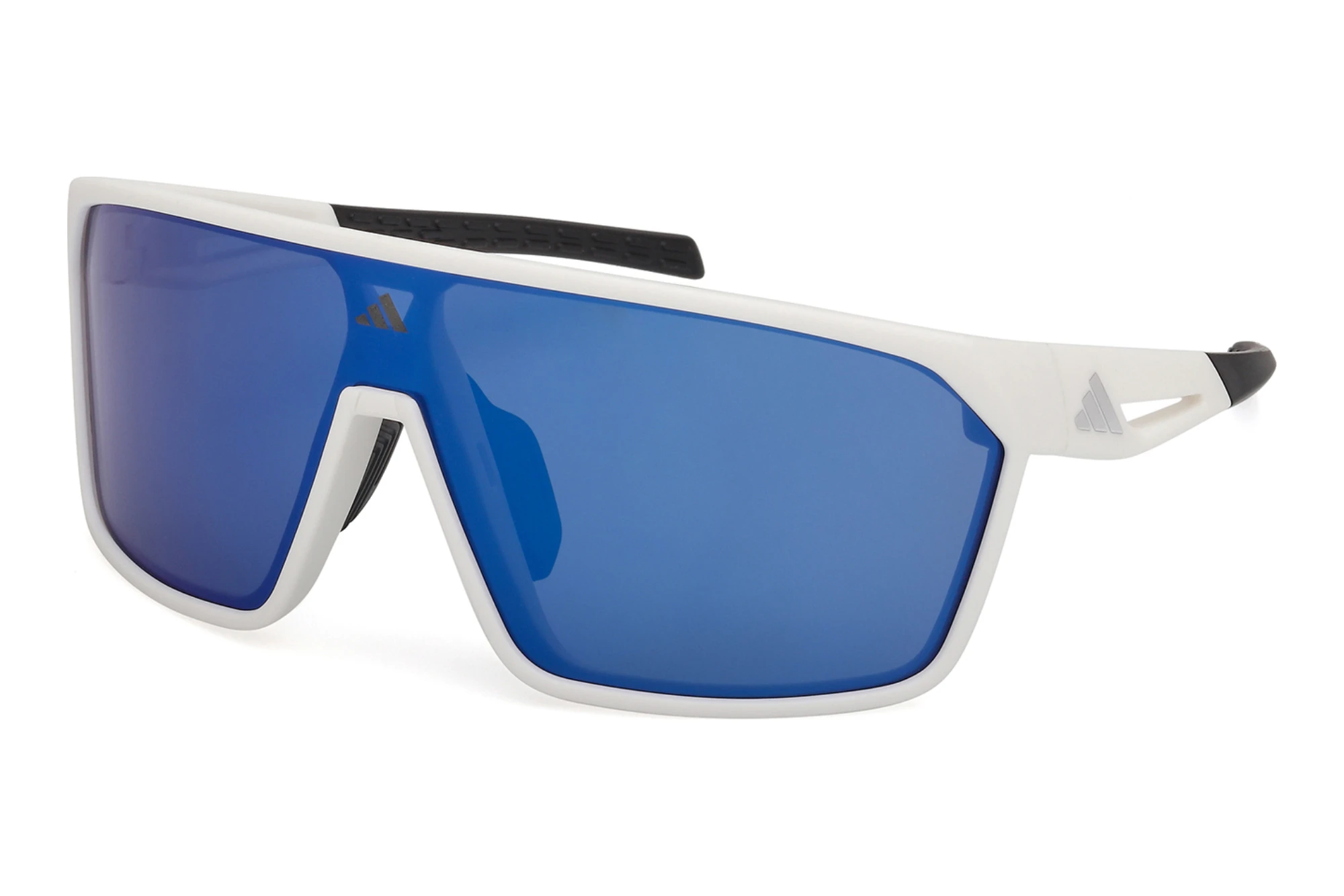 Adidas SP0108 21X blau verspiegeltMatt Weiss Adidas SP0108 21X blau verspiegeltMatt Weiss