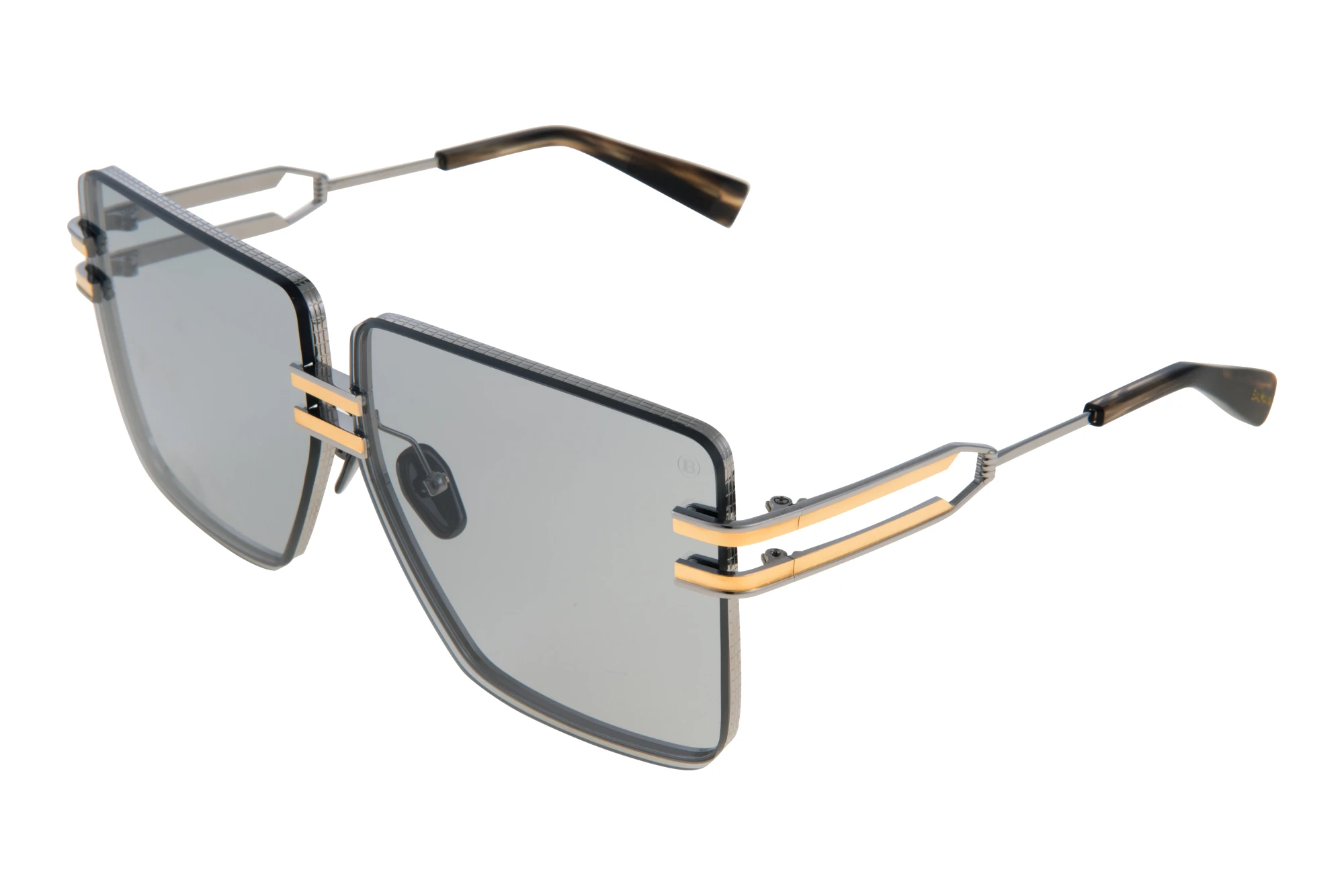 Balmain Paris BPS-109 B Medium Grey - ARBlack Palladium - Gold - Dark Brown Swirl Balmain Paris BPS-109 B Medium Grey - ARBlack Palladium - Gold - Dark Brown Swirl