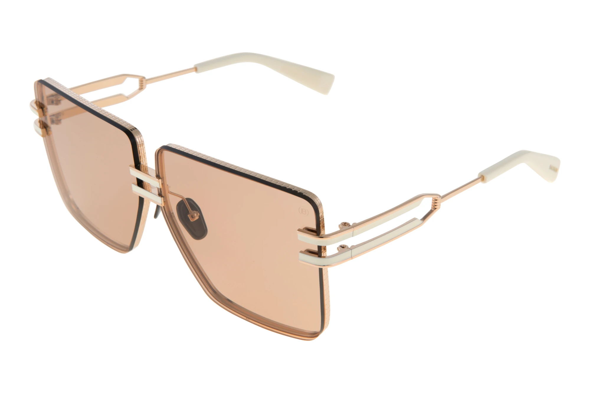 Balmain Paris BPS-109 C Medium Brown - ARWhite Gold - Bone Balmain Paris BPS-109 C Medium Brown - ARWhite Gold - Bone