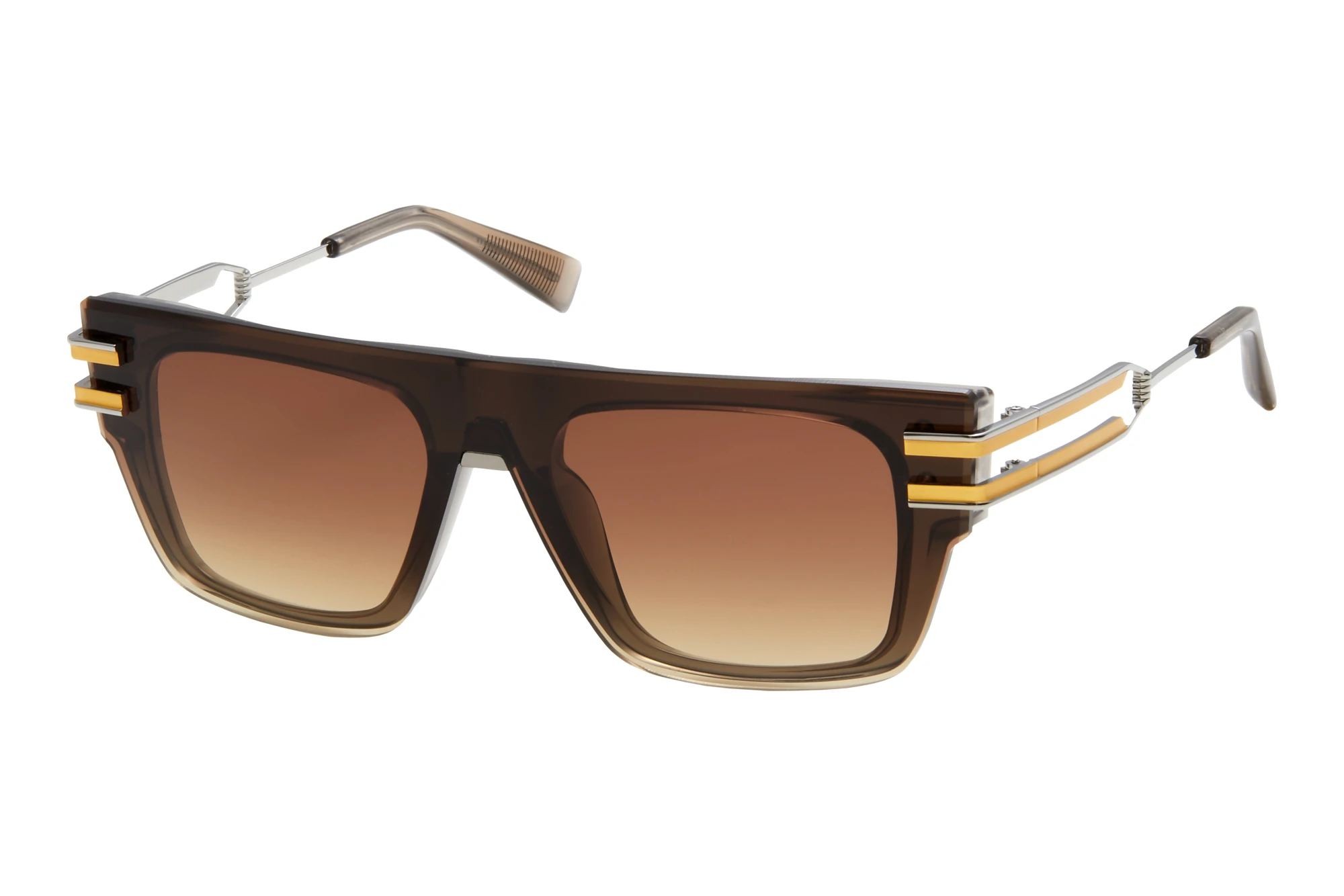 Balmain Paris BPS-124 C Dark Brown to Light Brown Gradient- ARCrystal Brown - Black Palladium Balmain Paris BPS-124 C Dark Brown to Light Brown Gradient- ARCrystal Brown - Black Palladium