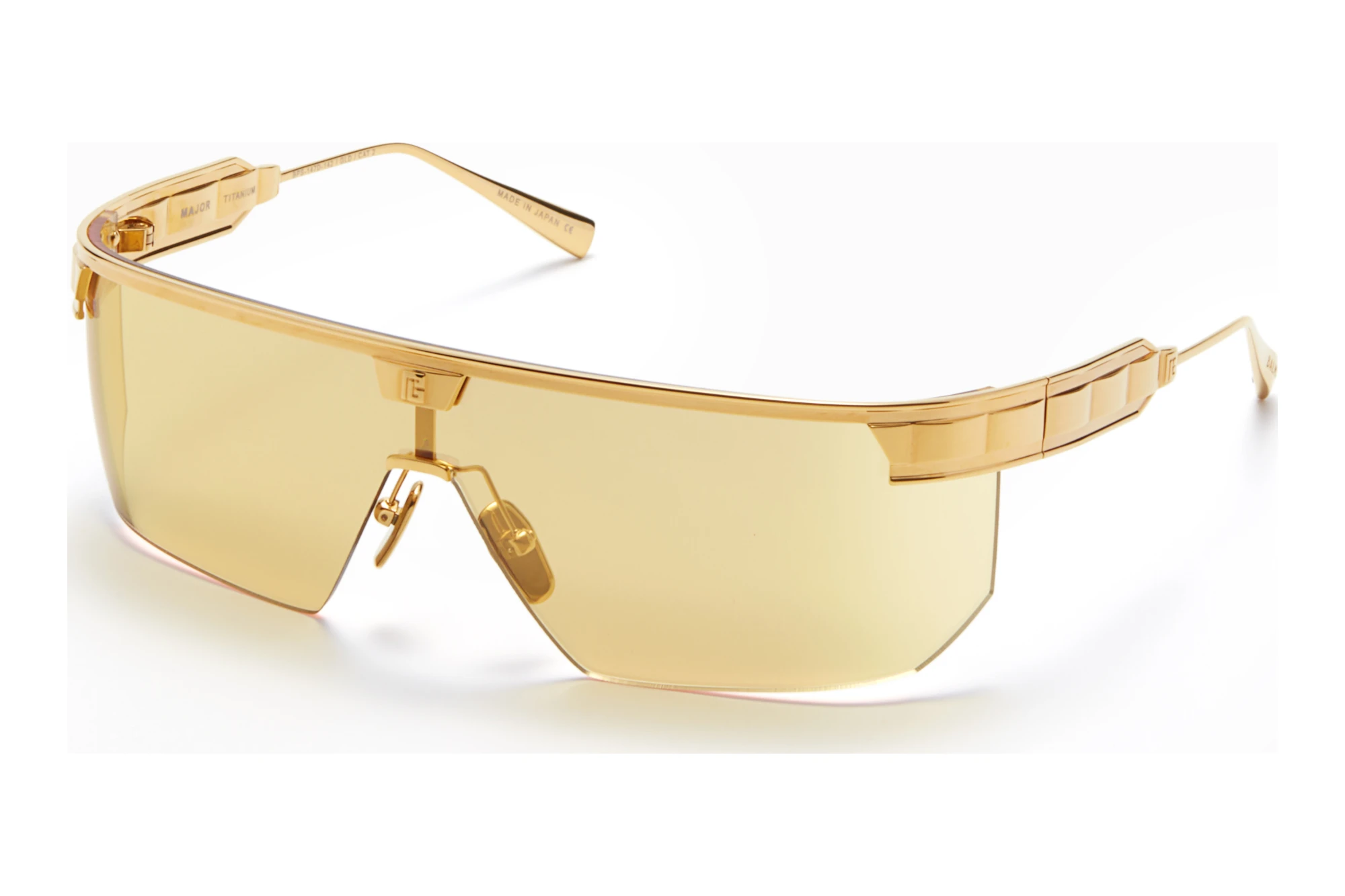 Balmain Paris BPS-147 D Amber - Gold Flash Mirror - ARYellow Gold w Balmain Paris BPS-147 D Amber - Gold Flash Mirror - ARYellow Gold w