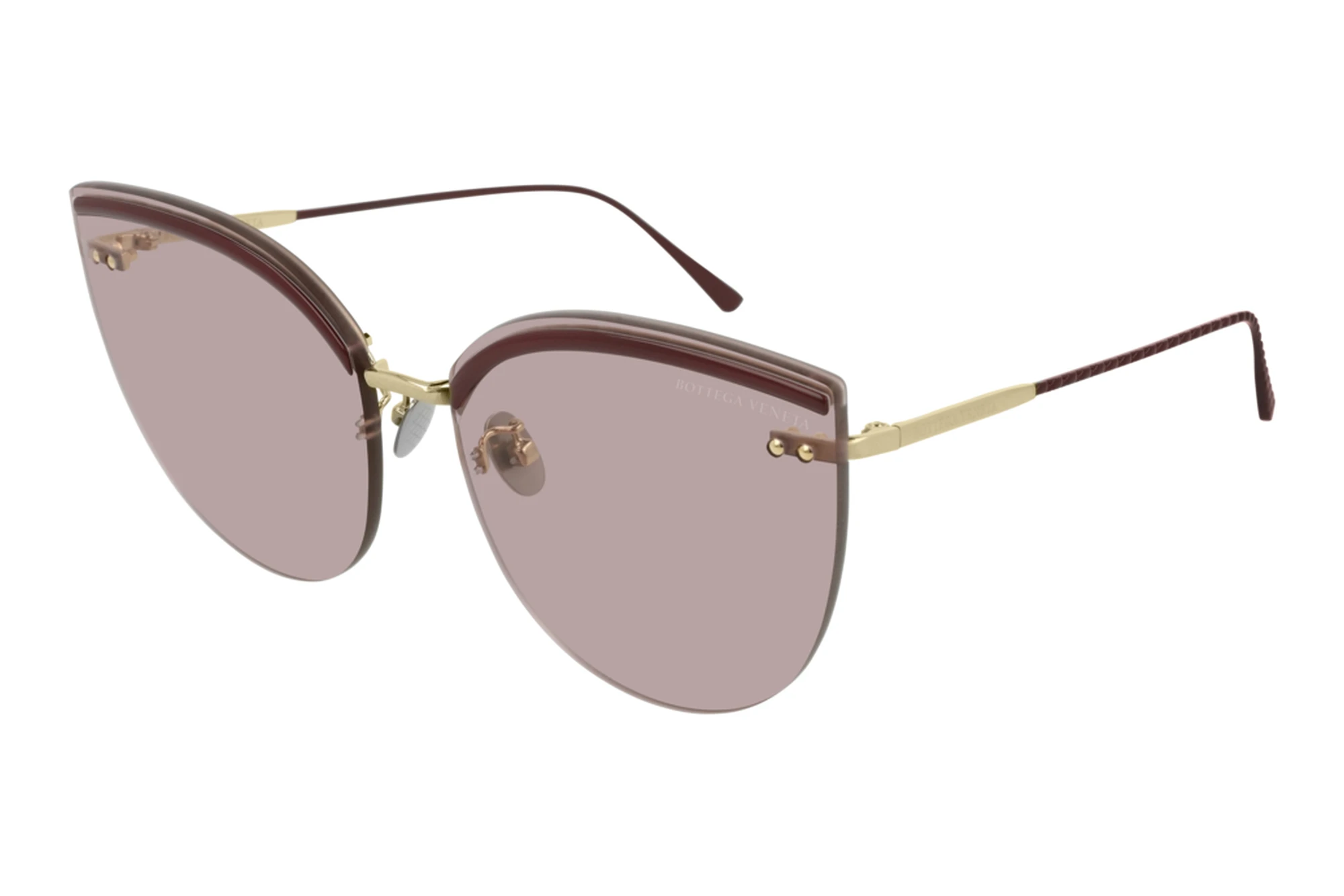 Bottega Veneta BV0205S 004 PINKBURGUNDY Bottega Veneta BV0205S 004 PINKBURGUNDY