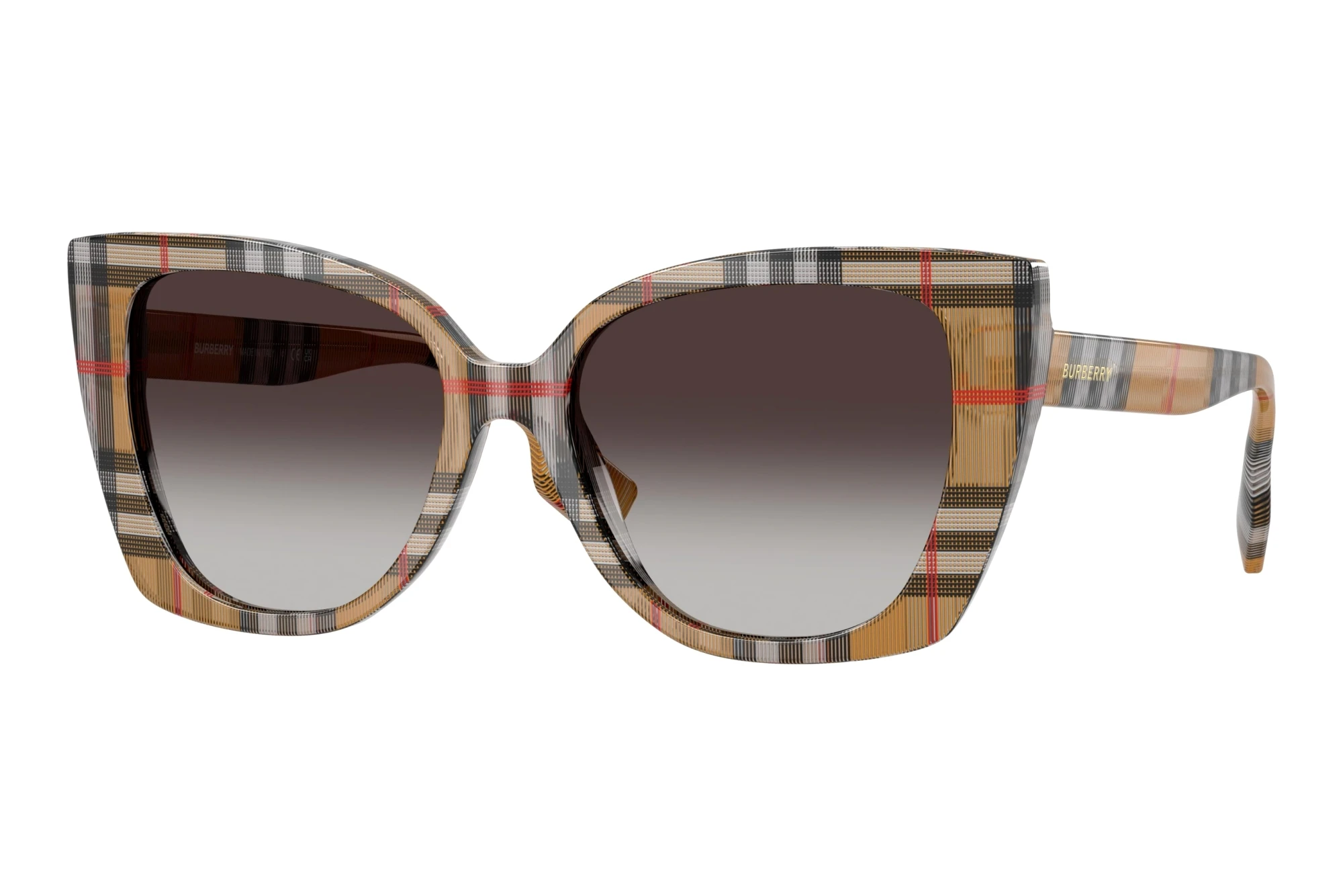 Burberry BE4393 39448G Grey GradientVintage Check Burberry BE4393 39448G Grey GradientVintage Check