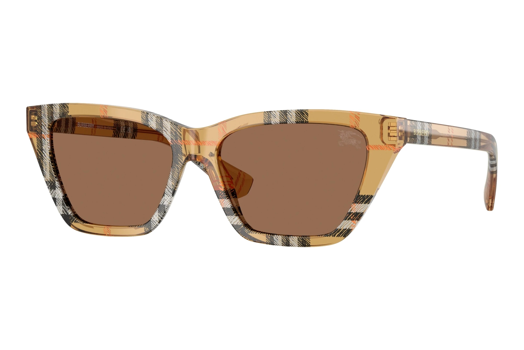 Burberry BE4468 416373 Dark BrownCheck Sand Burberry BE4468 416373 Dark BrownCheck Sand