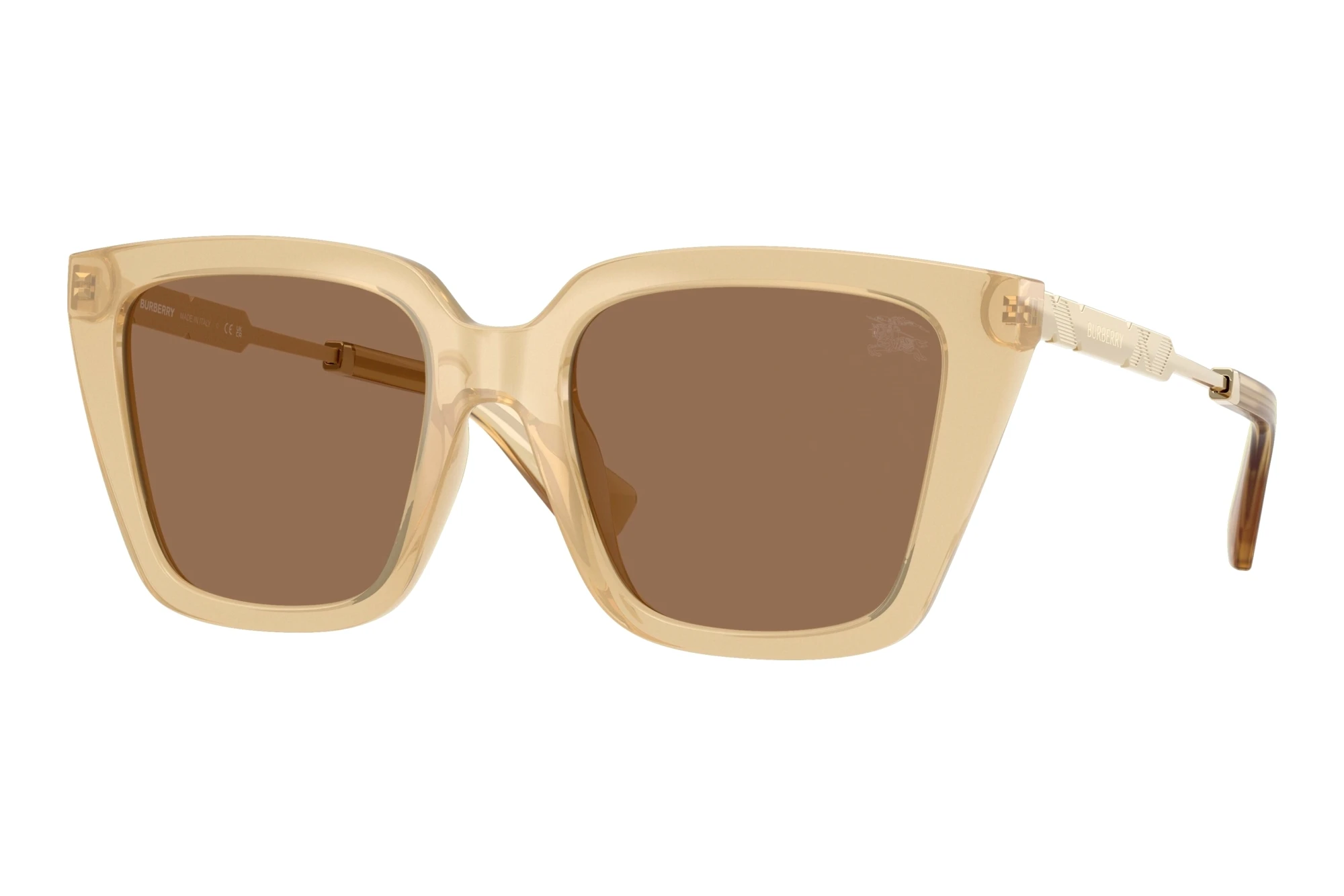 Burberry BE4473U 419873 Dark BrownYellow Burberry BE4473U 419873 Dark BrownYellow