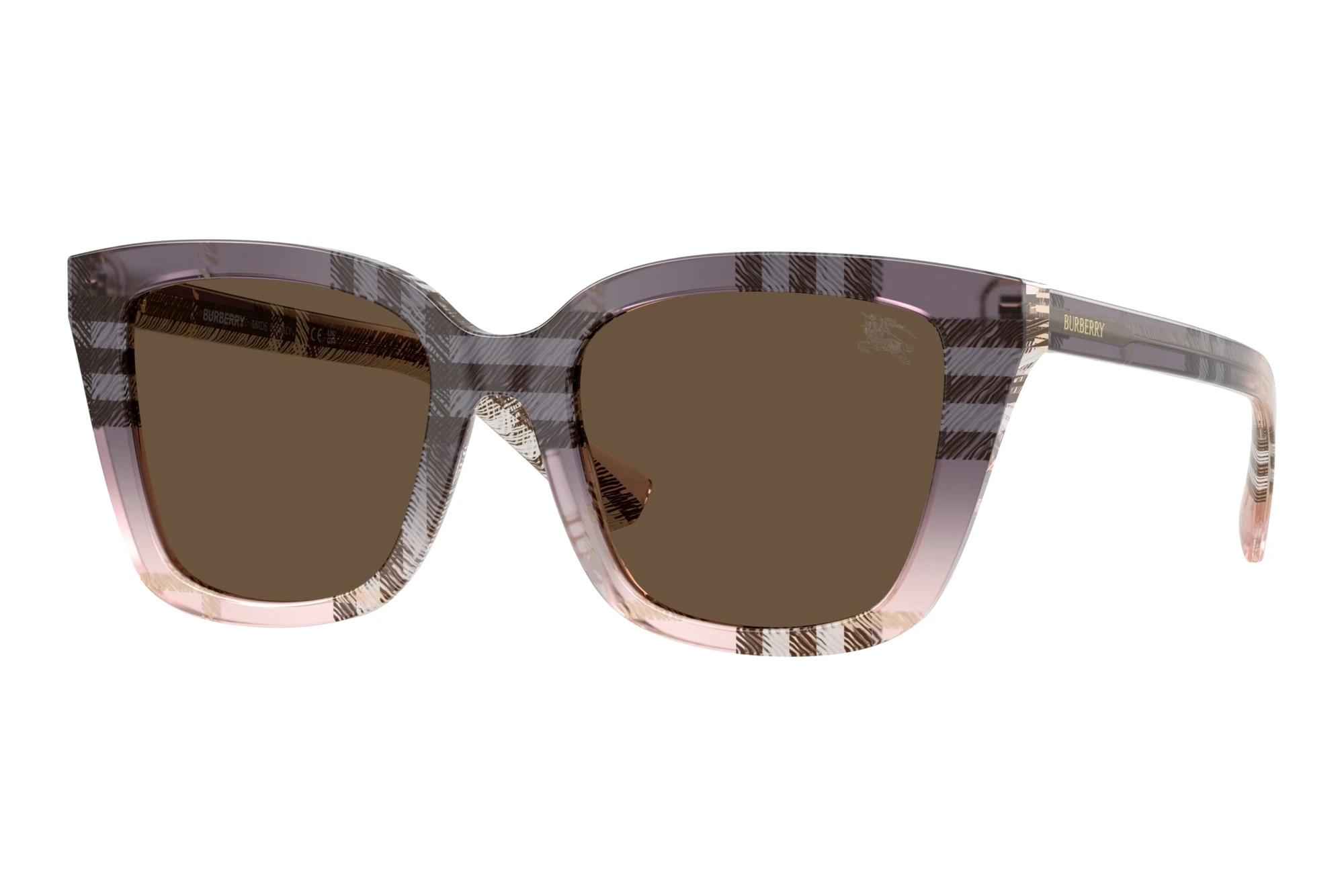 Burberry BE4487 422073 Solid BrownCheck Gradient Rose Burberry BE4487 422073 Solid BrownCheck Gradient Rose