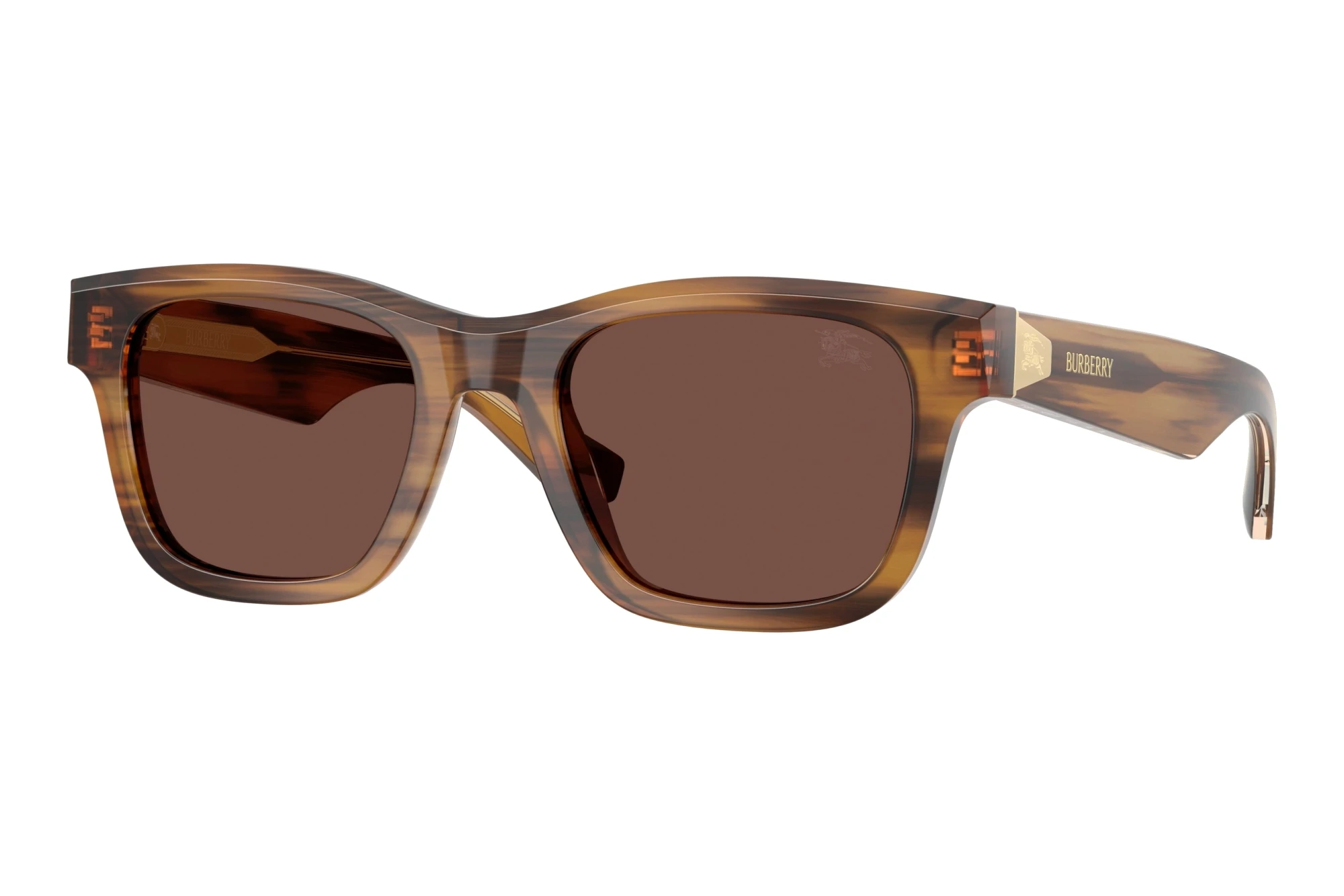 Burberry BE4504 425373 Black ChocolateStriped Brown Burberry BE4504 425373 Black ChocolateStriped Brown