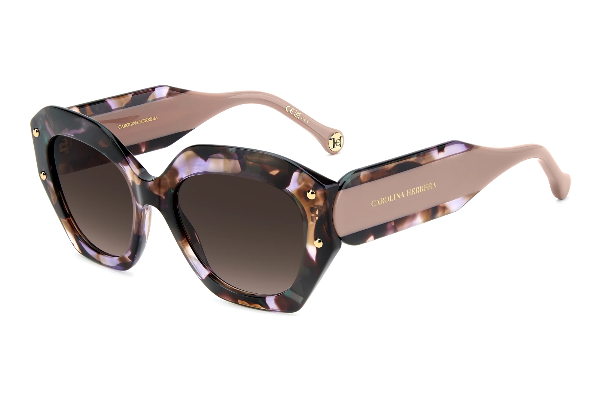 Carolina Herrera HER 0365/S QMJ/HA BROWN SHADEDHAVANA PEARLED PINK Carolina Herrera HER 0365/S QMJ/HA BROWN SHADEDHAVANA PEARLED PINK