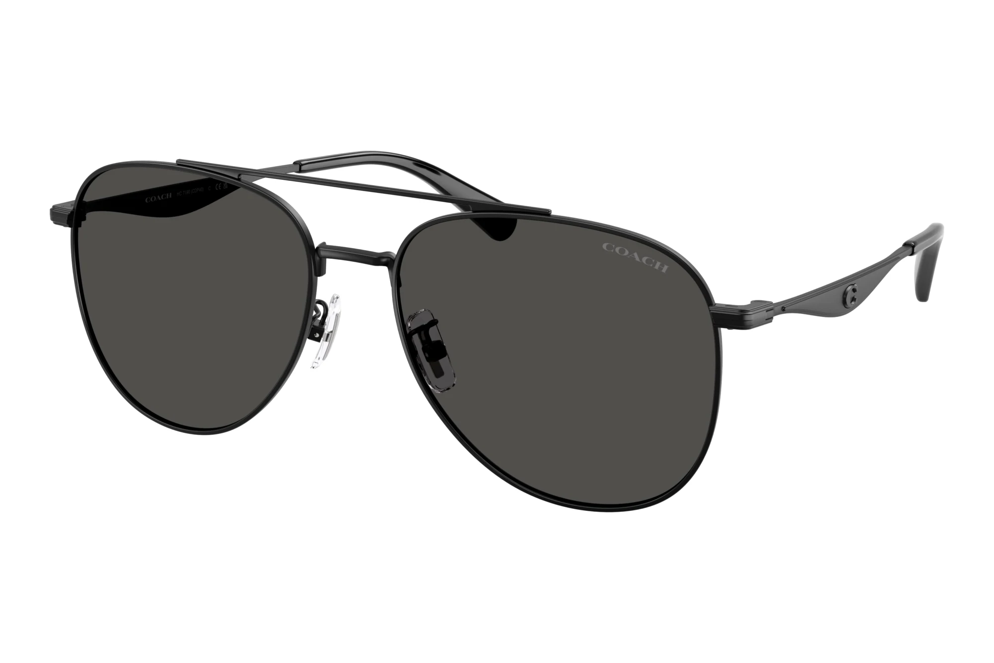 Coach HC7190 943887 Grey SolidSatin Black Coach HC7190 943887 Grey SolidSatin Black