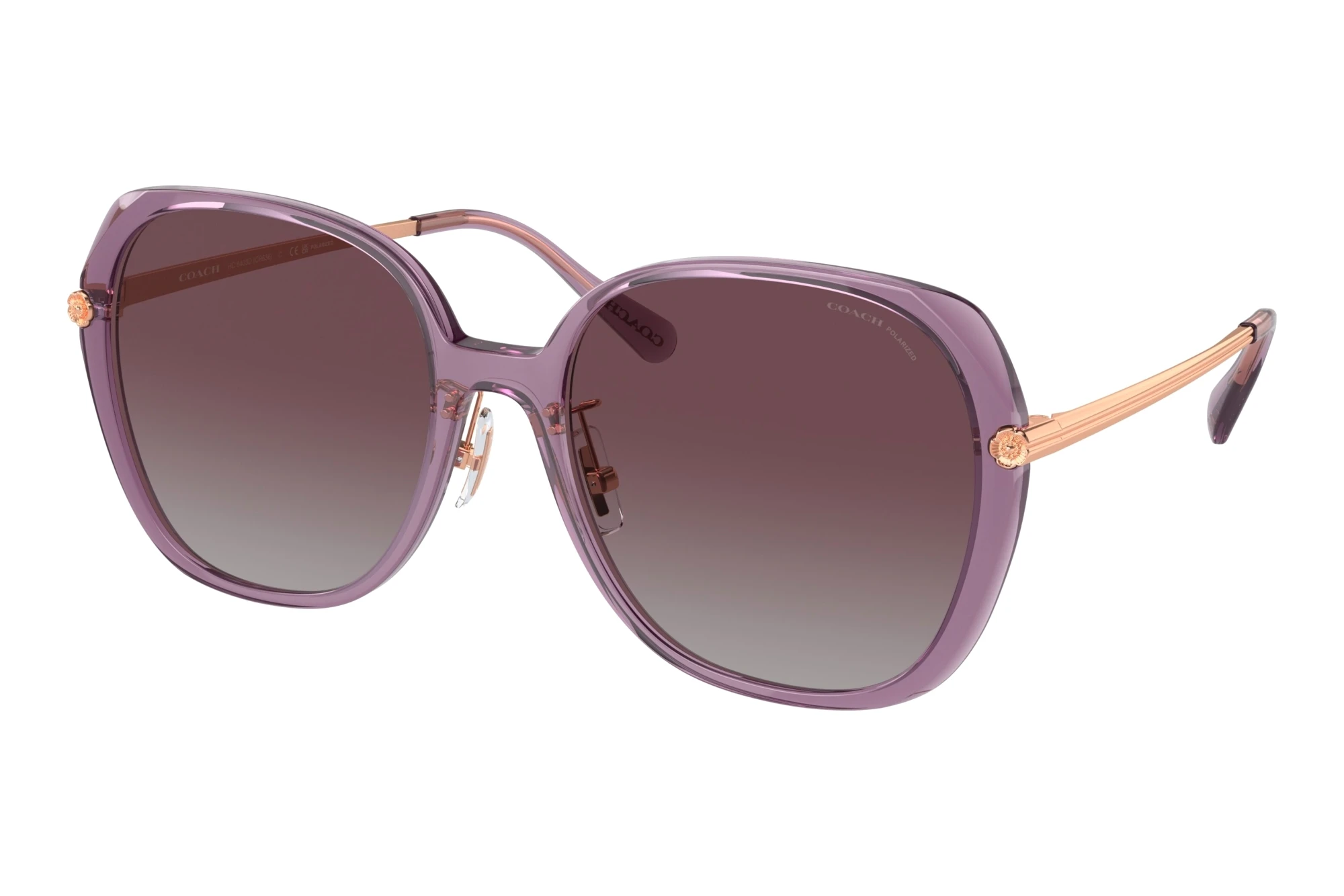 Coach HC8403D 582562 Grey Purple Gradient PolarTransparent Purple Coach HC8403D 582562 Grey Purple Gradient PolarTransparent Purple