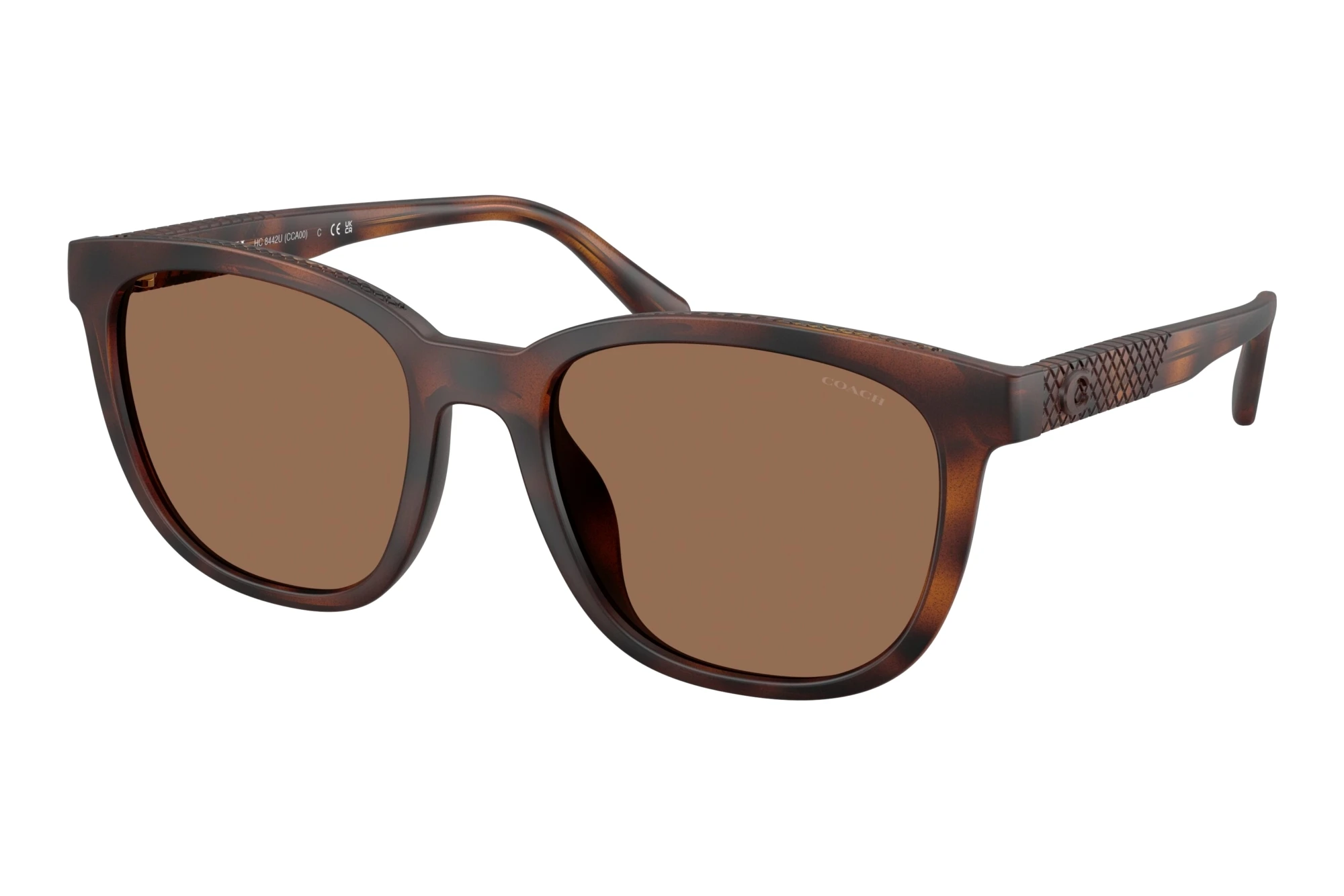 Coach HC8442U 512073 Brown SolidMatte Dark Tortoise Coach HC8442U 512073 Brown SolidMatte Dark Tortoise