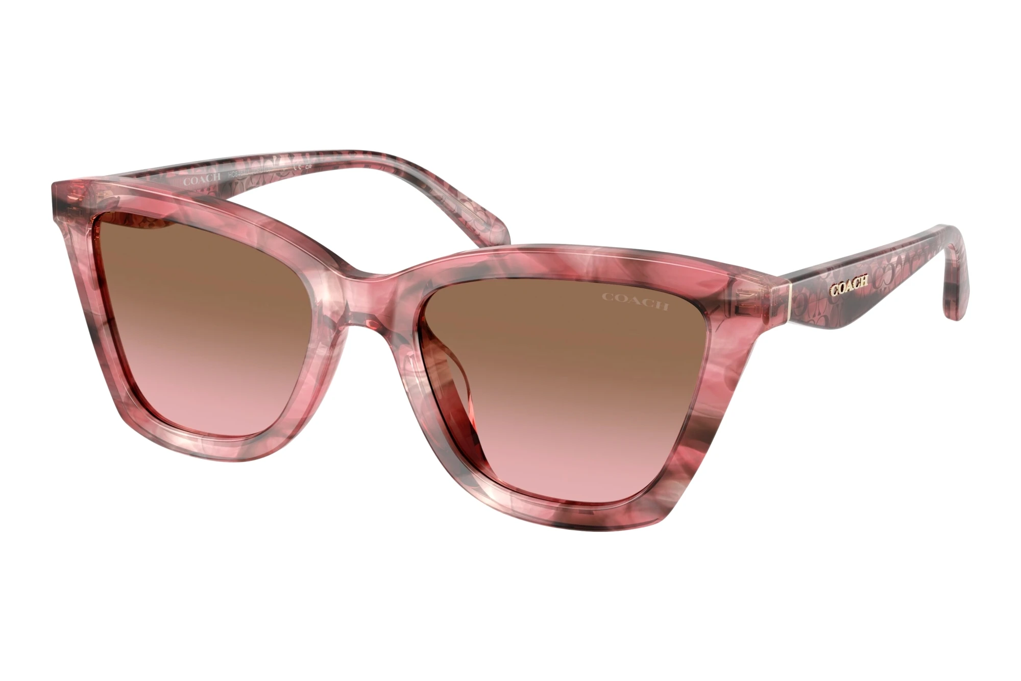 Coach HC8464U 596414 Brown Pink GradientRose Watercolor Coach HC8464U 596414 Brown Pink GradientRose Watercolor