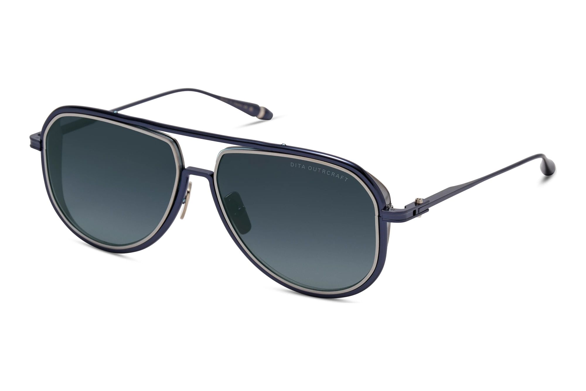 DITA DTS-188 03A NIGHT BLUE TO CLEAR GRADIENTFUTURE DUSK BLUE - ANTIQUE SILVER DITA DTS-188 03A NIGHT BLUE TO CLEAR GRADIENTFUTURE DUSK BLUE - ANTIQUE SILVER
