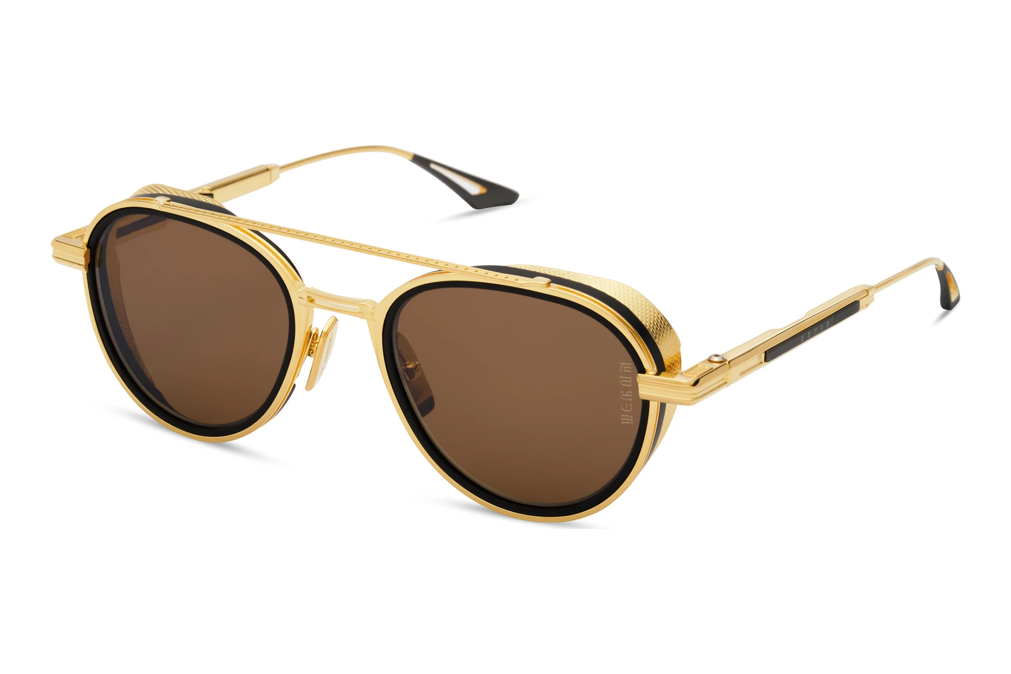 DITA-EPILUXURY DES-004 06 DARK BROWN - BLACK FLASH MIRROR - AR22K GOLD PLATED - MATTE BLACK DITA-EPILUXURY DES-004 06 DARK BROWN - BLACK FLASH MIRROR - AR22K GOLD PLATED - MATTE BLACK