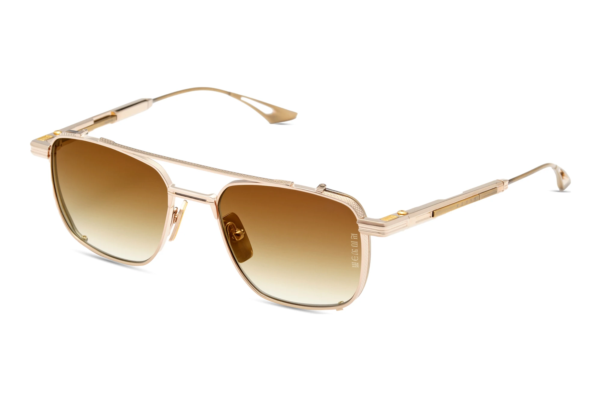 DITA-EPILUXURY DES-019 03A DARK BROWN TO CLEAR GRADIENT - GOLD ARWHITE GOLD - ANTIQUE YELLOW GOLD DITA-EPILUXURY DES-019 03A DARK BROWN TO CLEAR GRADIENT - GOLD ARWHITE GOLD - ANTIQUE YELLOW GOLD