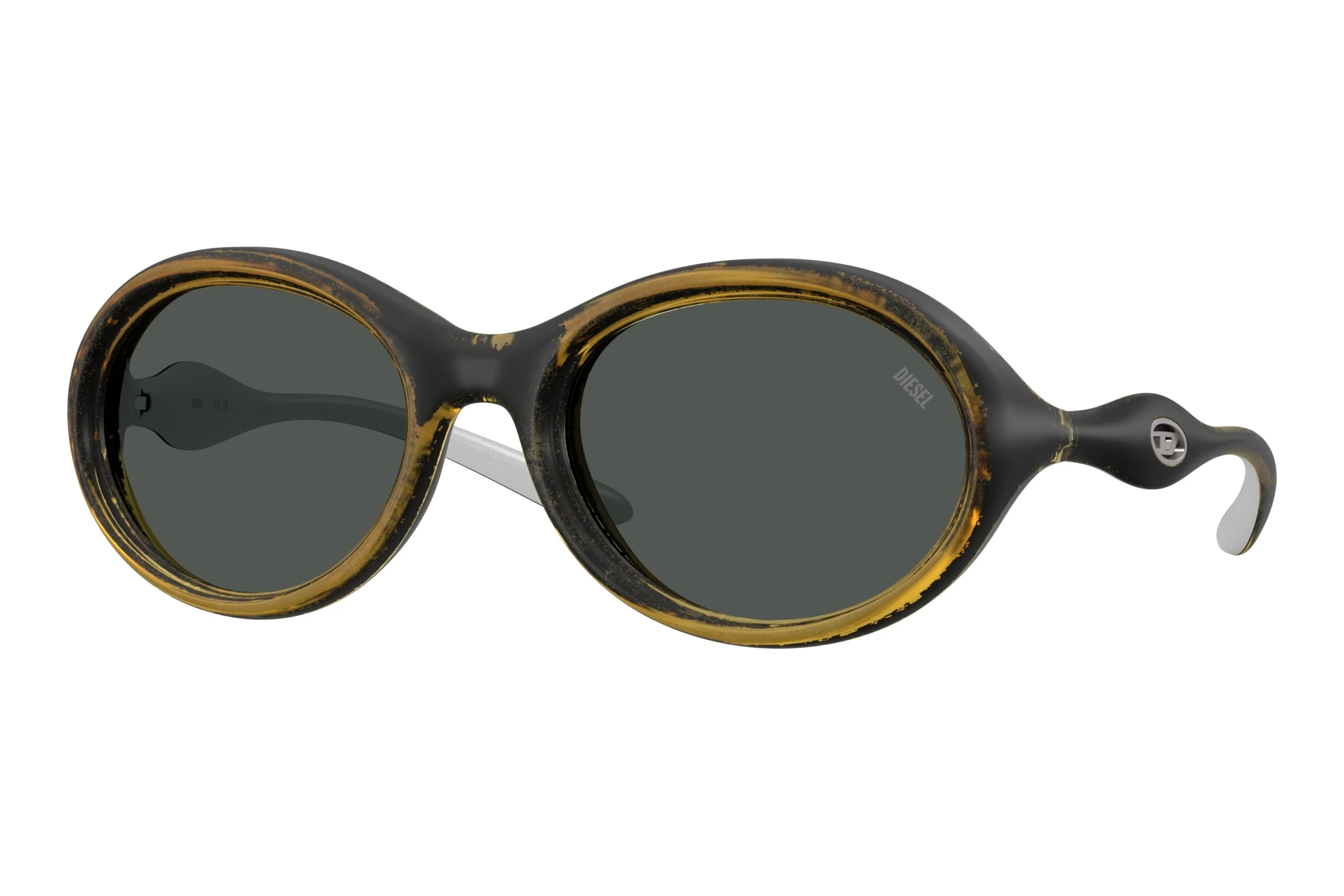 Diesel DL3009U 203087 Dark GreyYellow Metallic Diesel DL3009U 203087 Dark GreyYellow Metallic