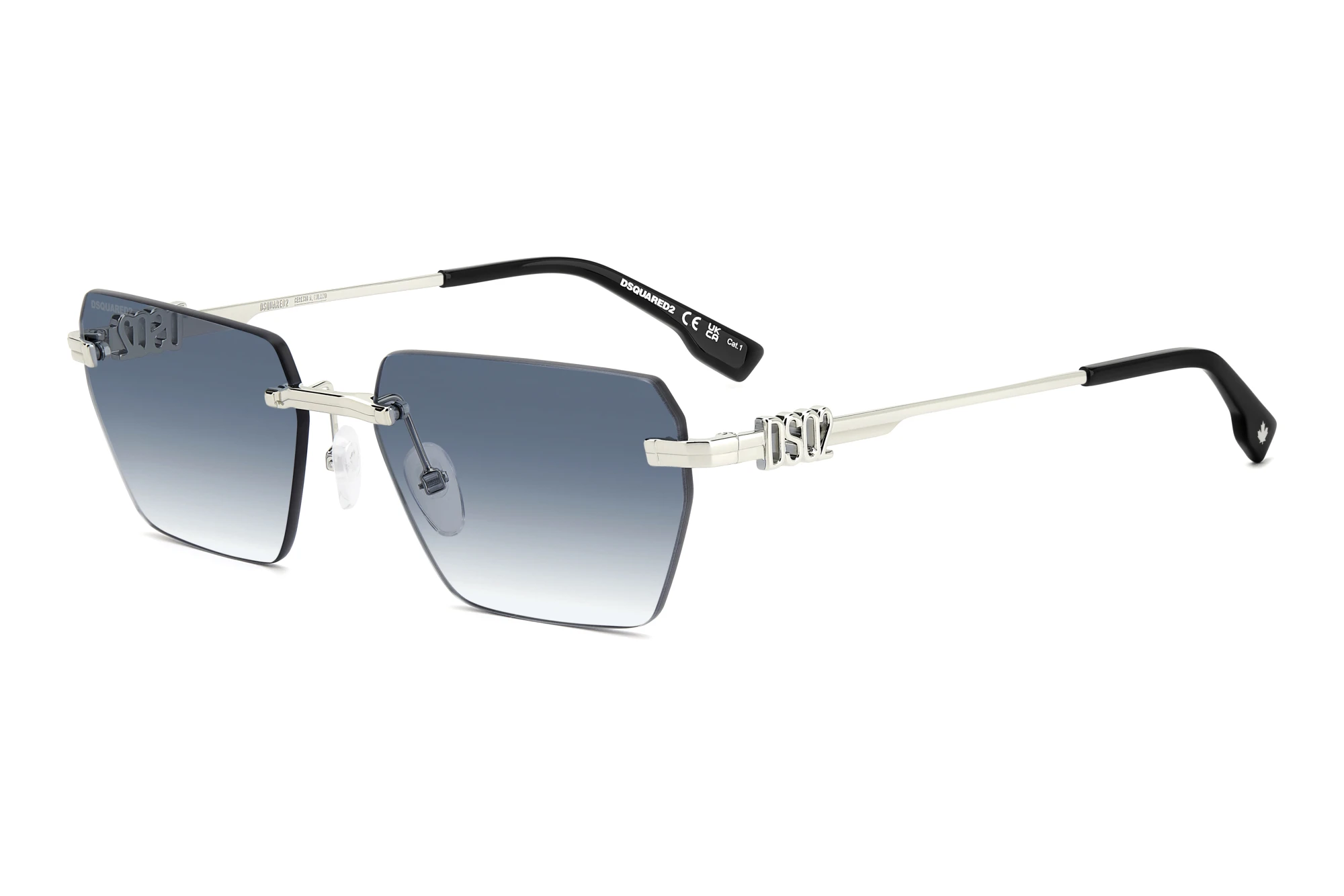 Dsquared2 D2 0102/S 010/08 BLUE SHADEDPALLADIUM Dsquared2 D2 0102/S 010/08 BLUE SHADEDPALLADIUM