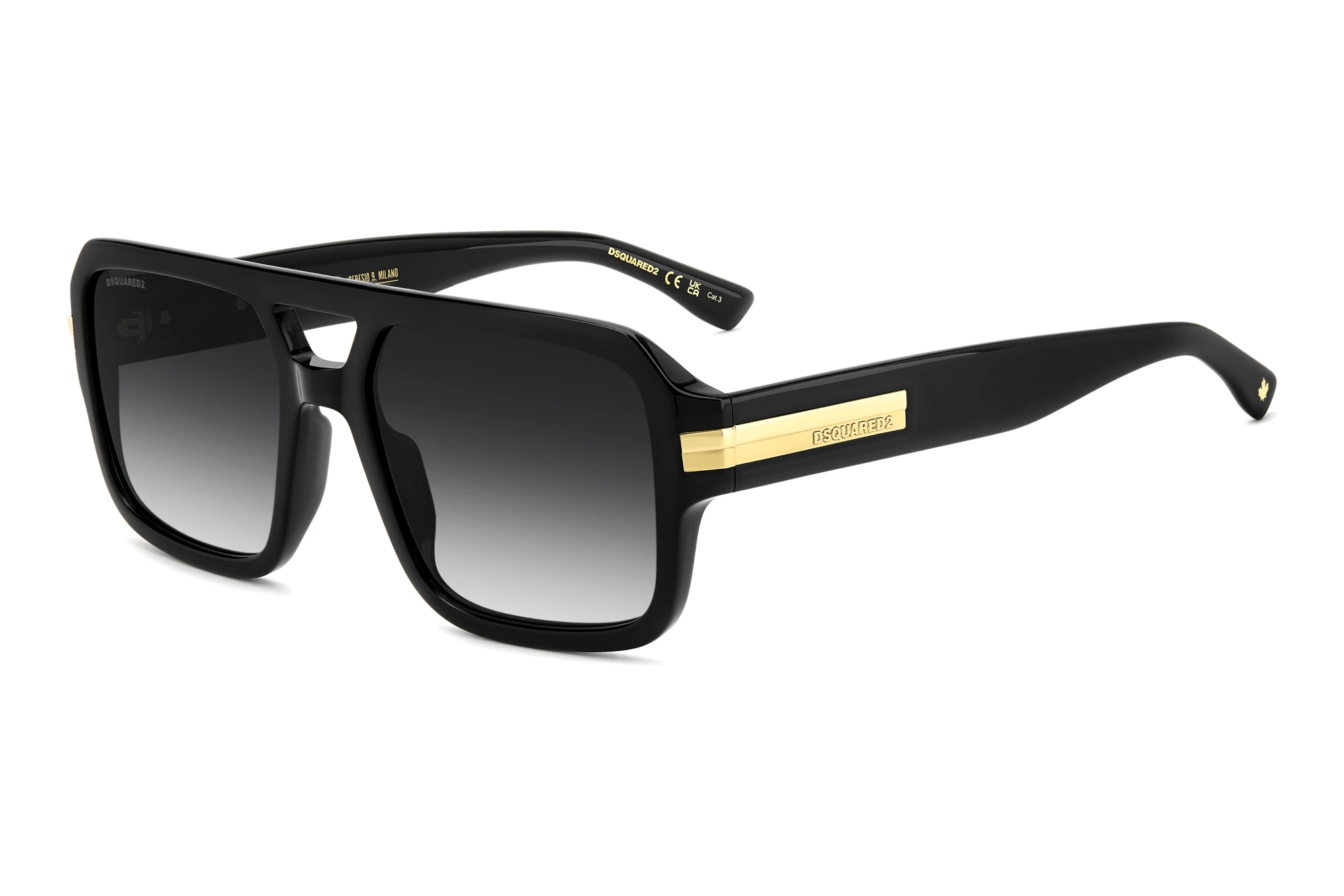 Dsquared2 D2 0197/S 807/9O DARK GREY SHADEDBLACK Dsquared2 D2 0197/S 807/9O DARK GREY SHADEDBLACK