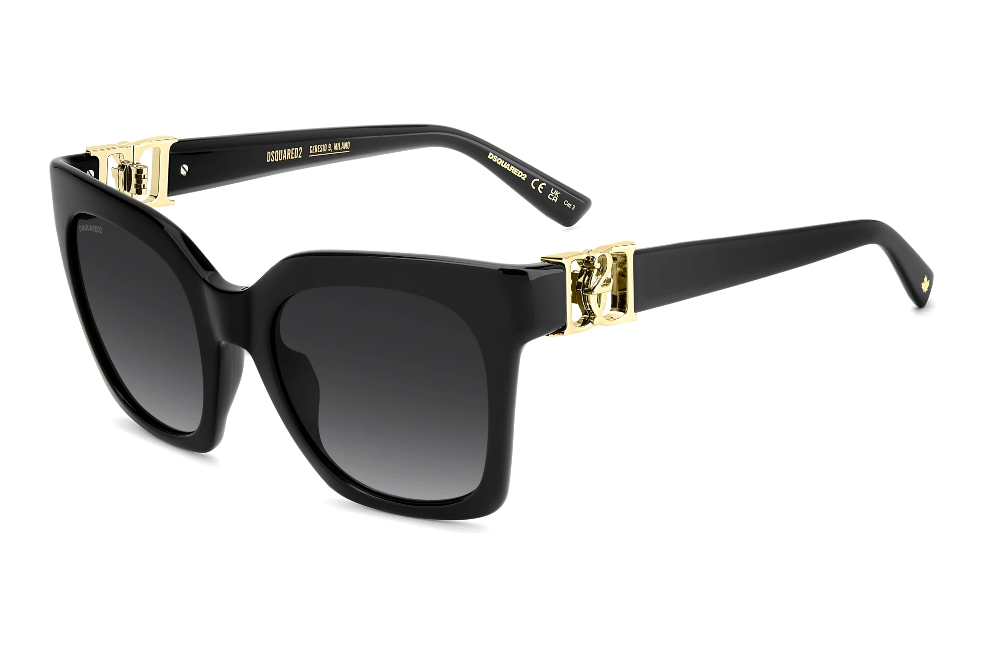Dsquared2 D2 0207/S 807/9O DARK GREY SHADEDBLACK Dsquared2 D2 0207/S 807/9O DARK GREY SHADEDBLACK