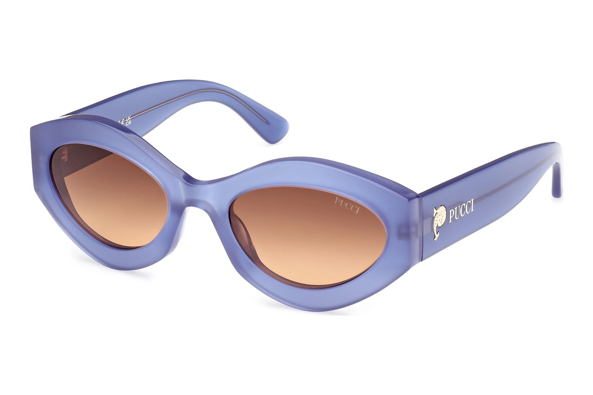 Emilio Pucci EP0227 90F braun verlaufendGlänzend Hellblau Emilio Pucci EP0227 90F braun verlaufendGlänzend Hellblau