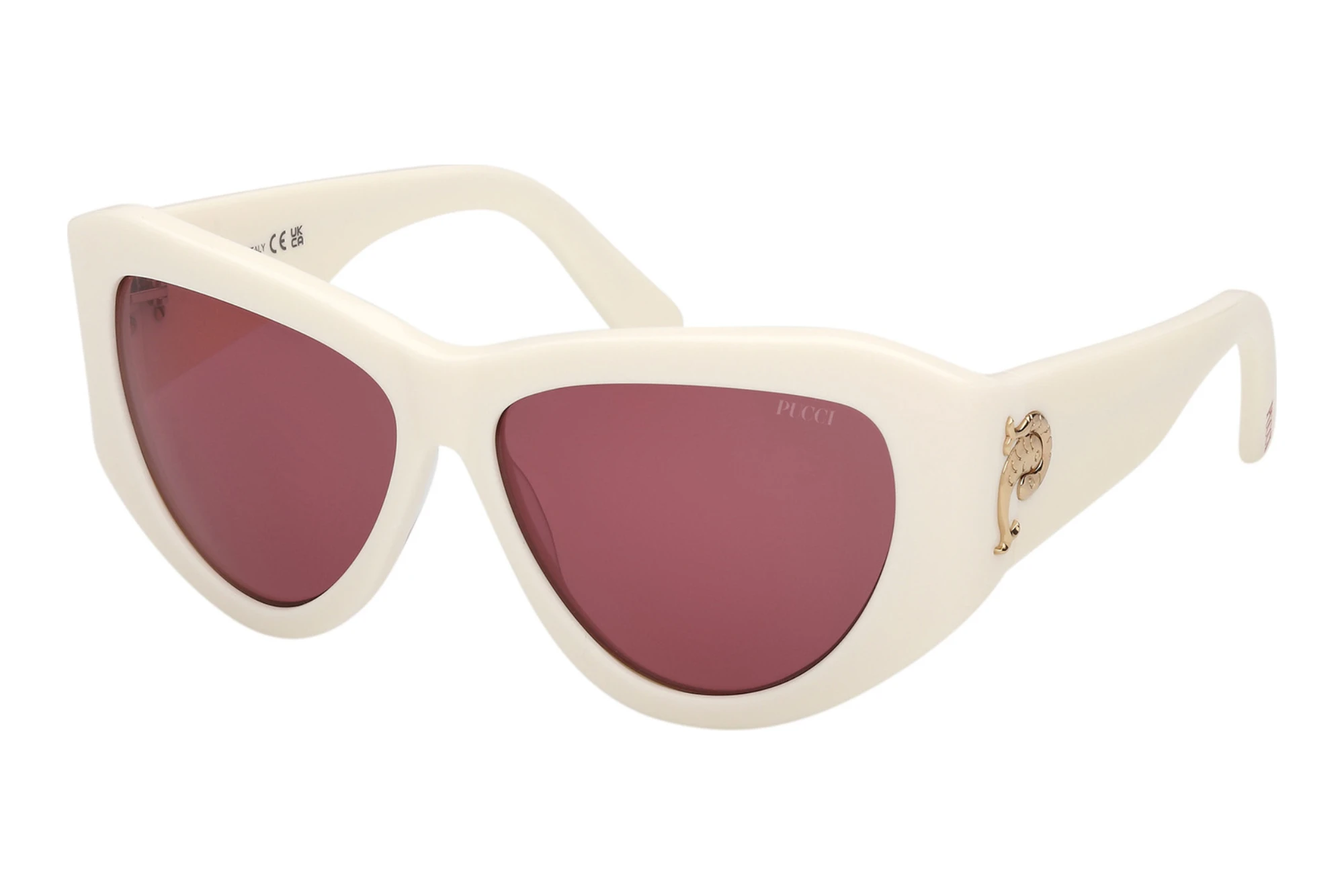 Emilio Pucci EP0241 21S bordeauxGlänzend Weiss Emilio Pucci EP0241 21S bordeauxGlänzend Weiss