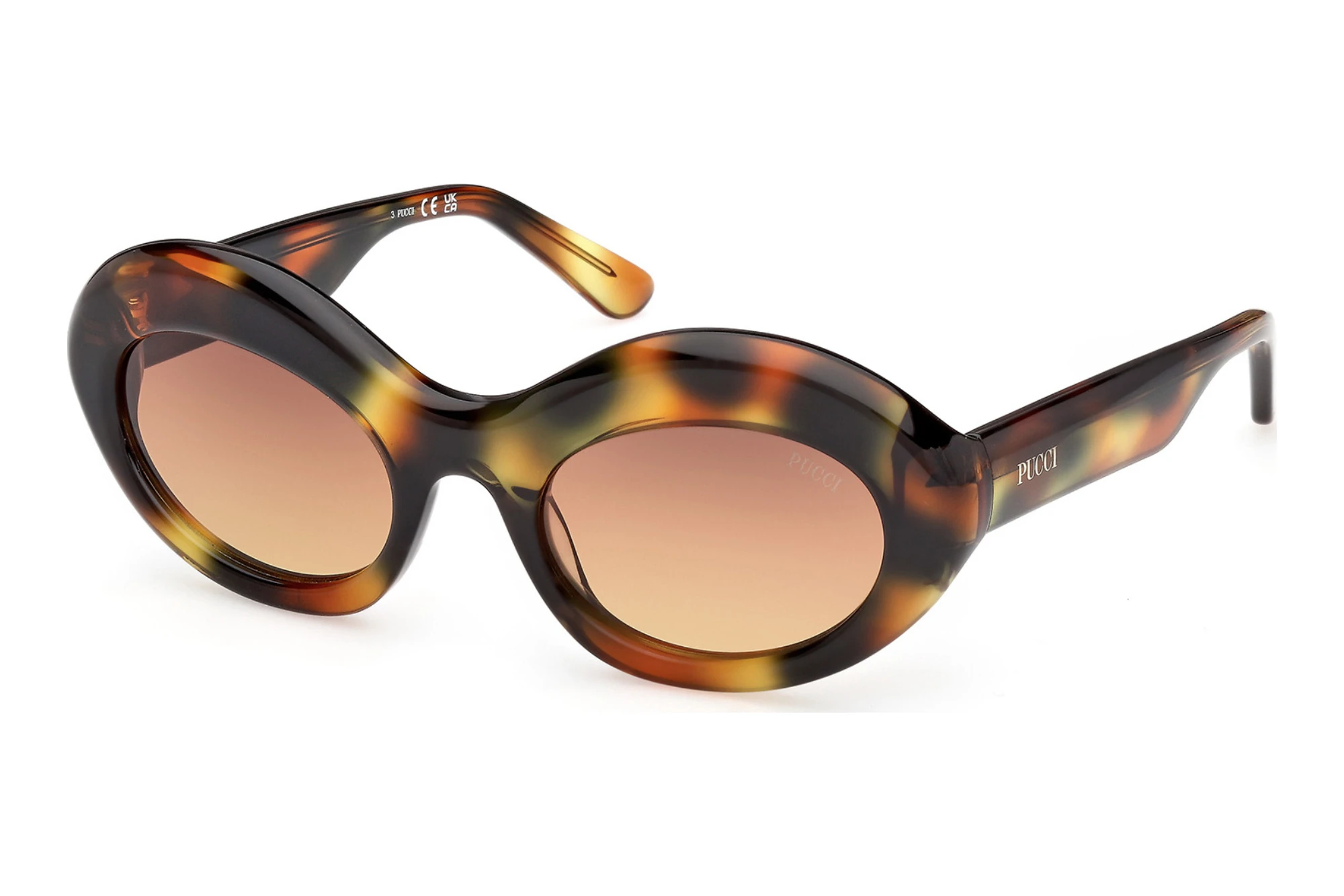 Emilio Pucci EP0246 55F braun verlaufendBunt Havanna Emilio Pucci EP0246 55F braun verlaufendBunt Havanna
